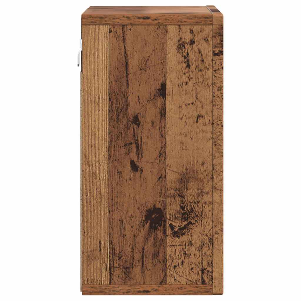 Hangkast met plank Oudhout 60 x 20 x 40 cm Bewerkt hout is nu te koop bij PeponiXL, paradijselijk wonen!