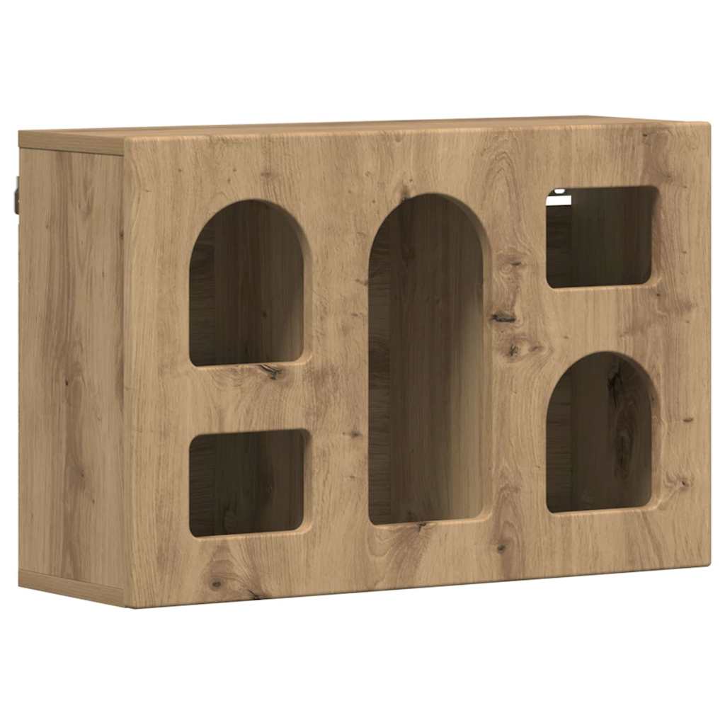 Hangkast met plank Artisan Eiken 60 x 20 x 40 cm Bewerkt hout is nu te koop bij PeponiXL, paradijselijk wonen!