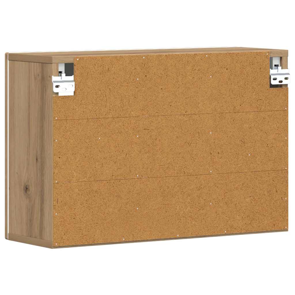 Hangkast met plank Artisan Eiken 60 x 20 x 40 cm Bewerkt hout is nu te koop bij PeponiXL, paradijselijk wonen!