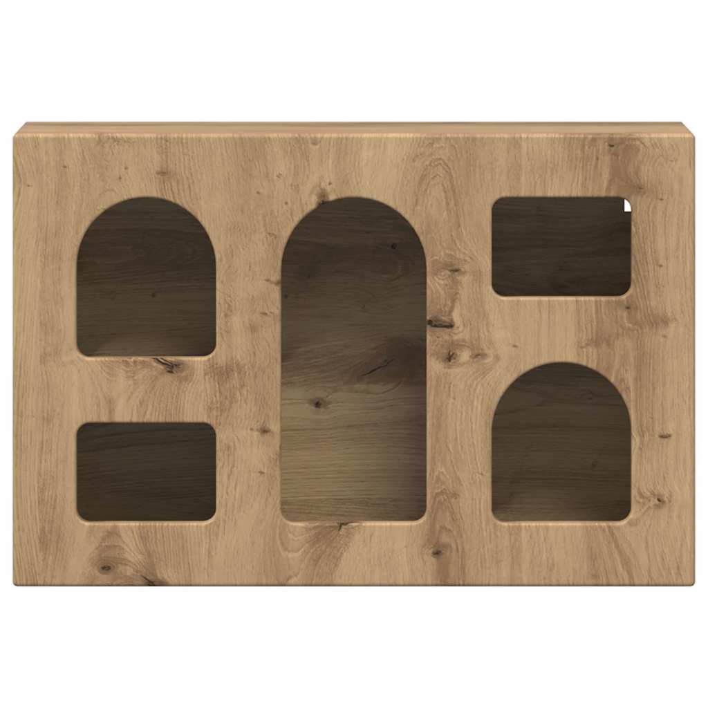 Hangkast met plank Artisan Eiken 60 x 20 x 40 cm Bewerkt hout is nu te koop bij PeponiXL, paradijselijk wonen!