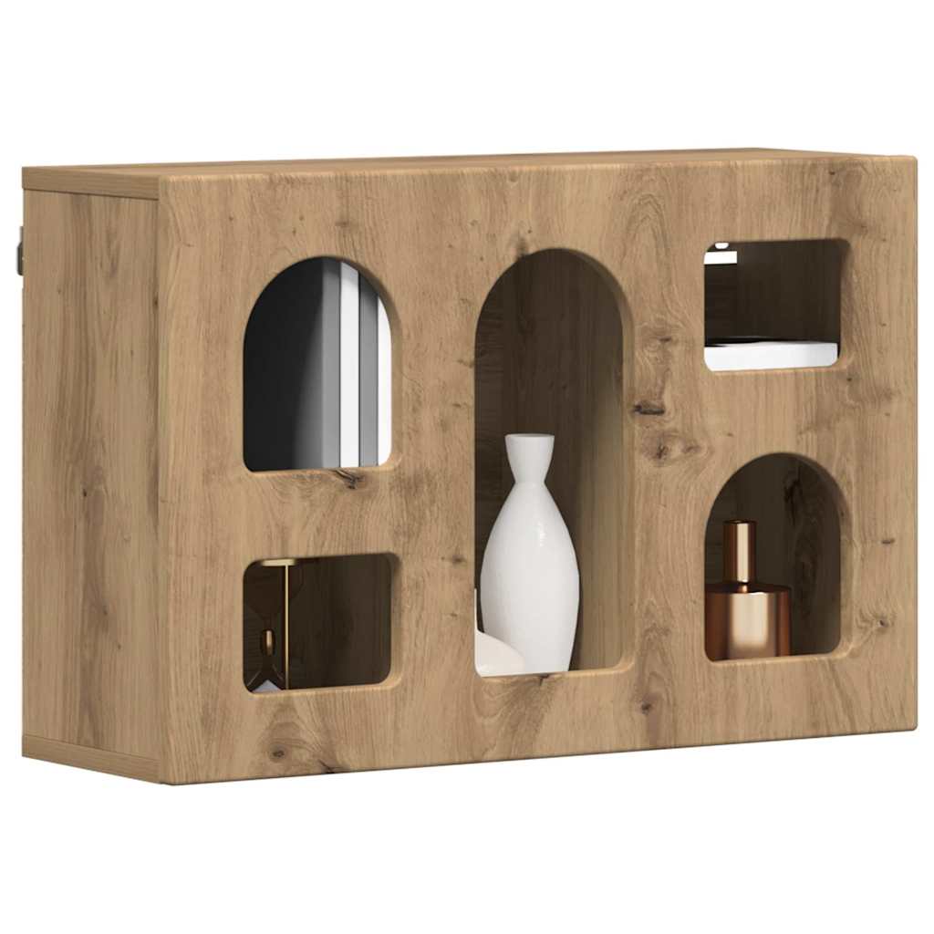 Hangkast met plank Artisan Eiken 60 x 20 x 40 cm Bewerkt hout is nu te koop bij PeponiXL, paradijselijk wonen!