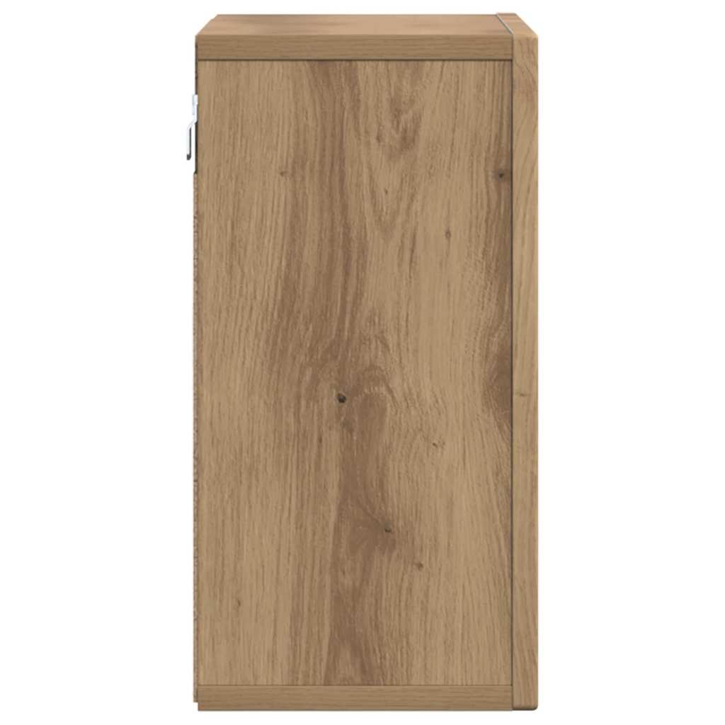 Hangkast met plank Artisan Eiken 60 x 20 x 40 cm Bewerkt hout is nu te koop bij PeponiXL, paradijselijk wonen!