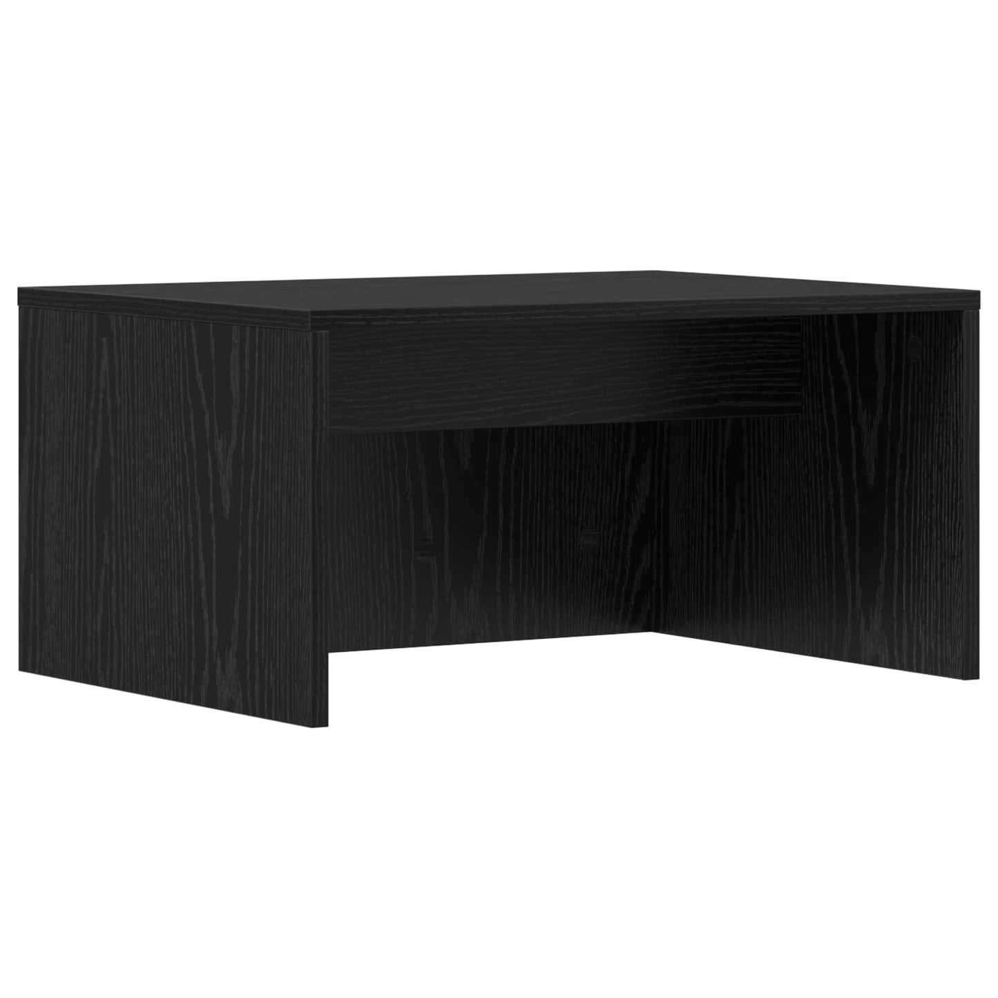 Wandbureau met opslag Zwart Eiken 60 x 45 x 30 cm Bewerkt hout is nu te koop bij PeponiXL, paradijselijk wonen!