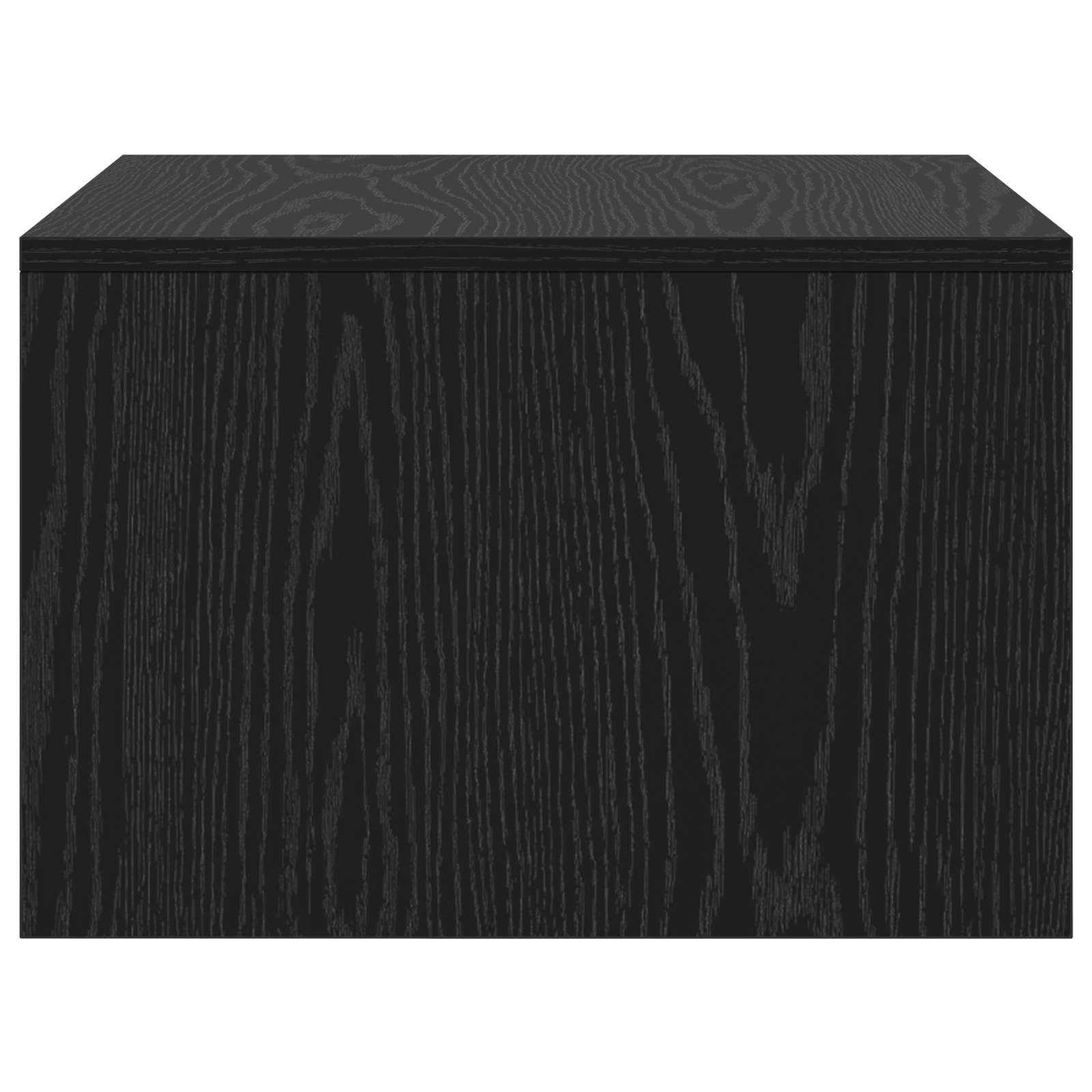 Wandbureau met opslag Zwart Eiken 60 x 45 x 30 cm Bewerkt hout is nu te koop bij PeponiXL, paradijselijk wonen!