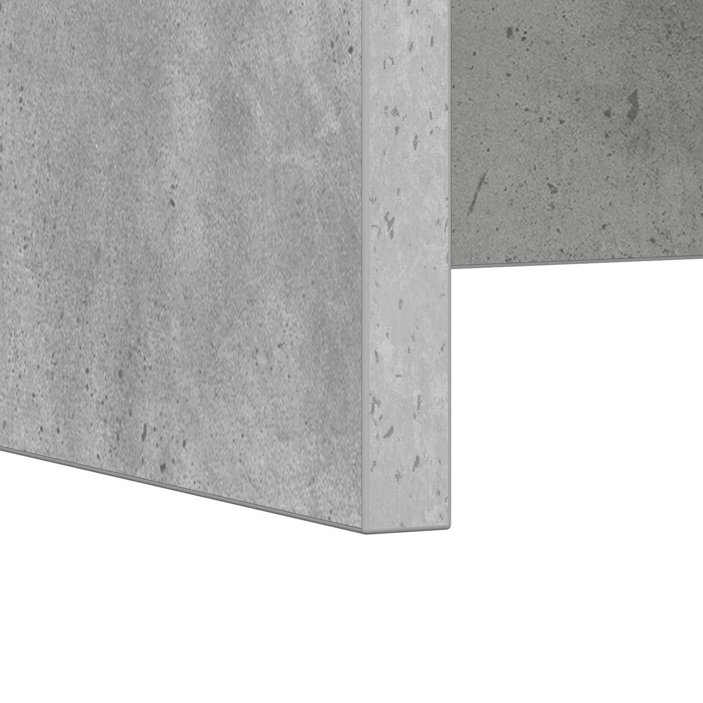 Wandbureau met opslag Beton Grijs 60 x 45 x 30 cm Bewerkt hout is nu te koop bij PeponiXL, paradijselijk wonen!