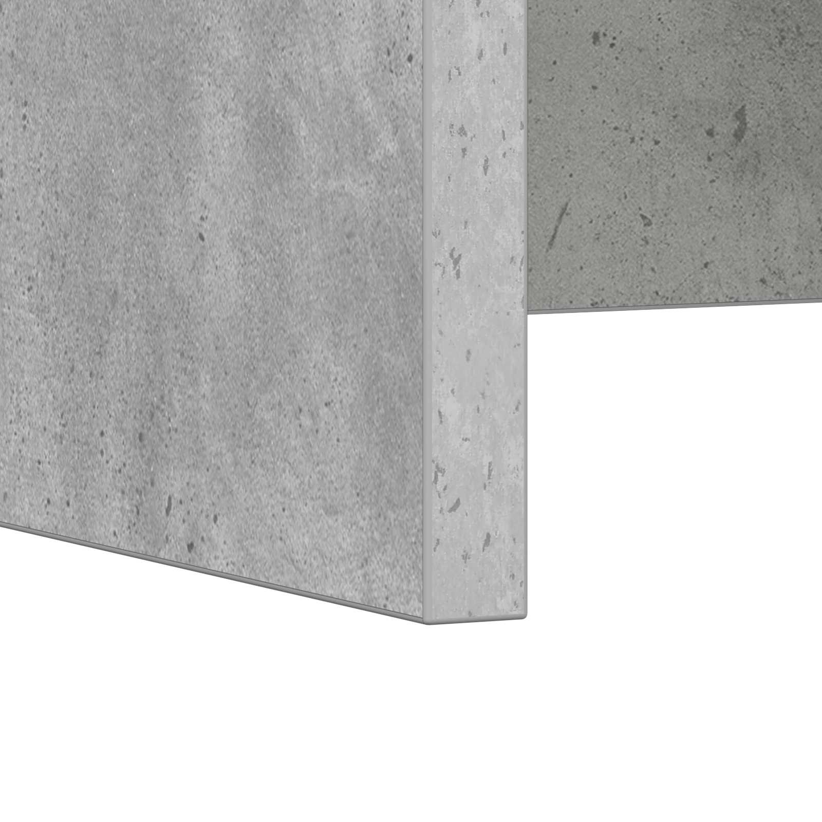 Wandbureau met opslag Beton Grijs 60 x 45 x 30 cm Bewerkt hout is nu te koop bij PeponiXL, paradijselijk wonen!
