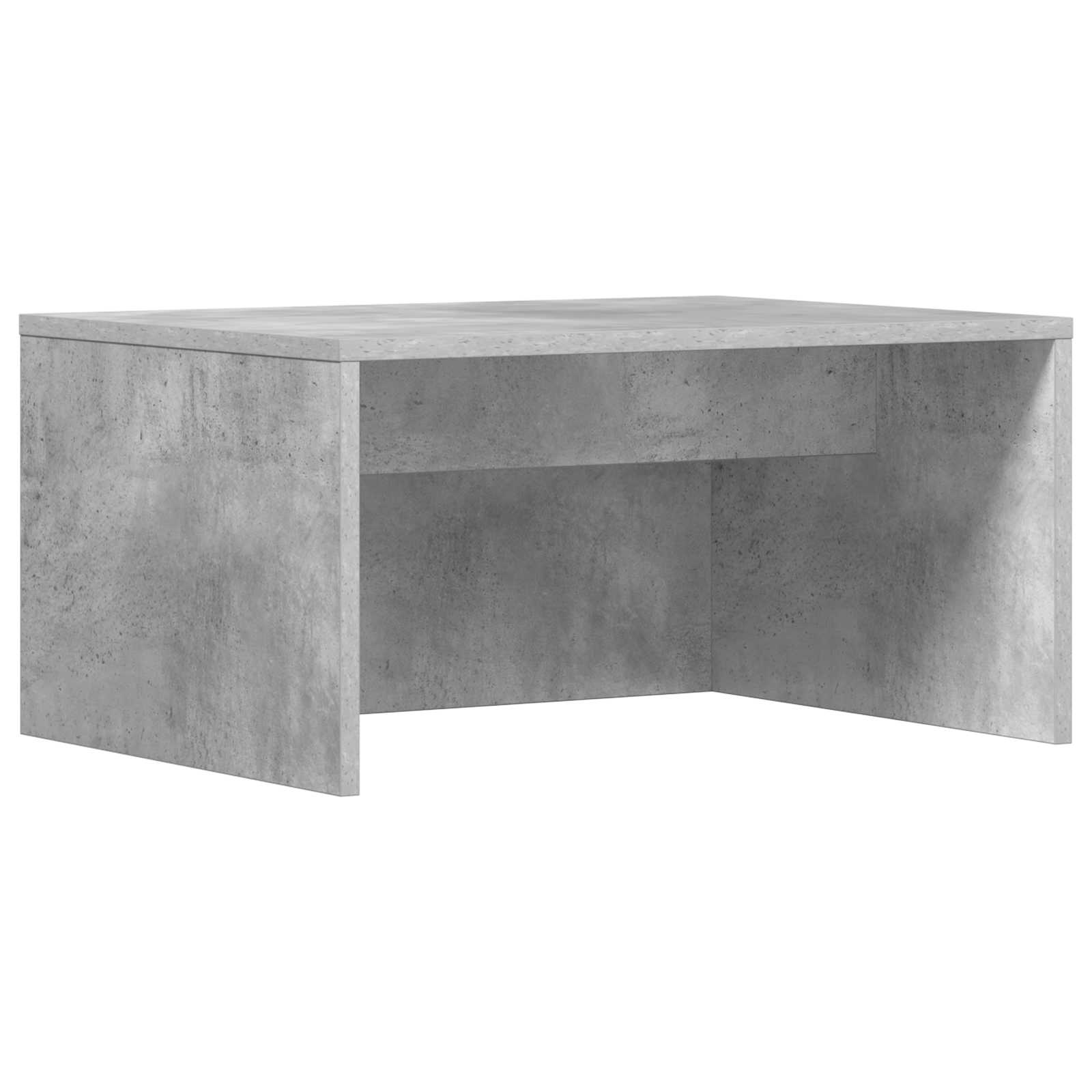 Wandbureau met opslag Beton Grijs 60 x 45 x 30 cm Bewerkt hout is nu te koop bij PeponiXL, paradijselijk wonen!