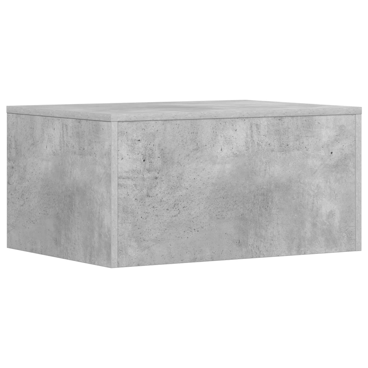 Wandbureau met opslag Beton Grijs 60 x 45 x 30 cm Bewerkt hout is nu te koop bij PeponiXL, paradijselijk wonen!