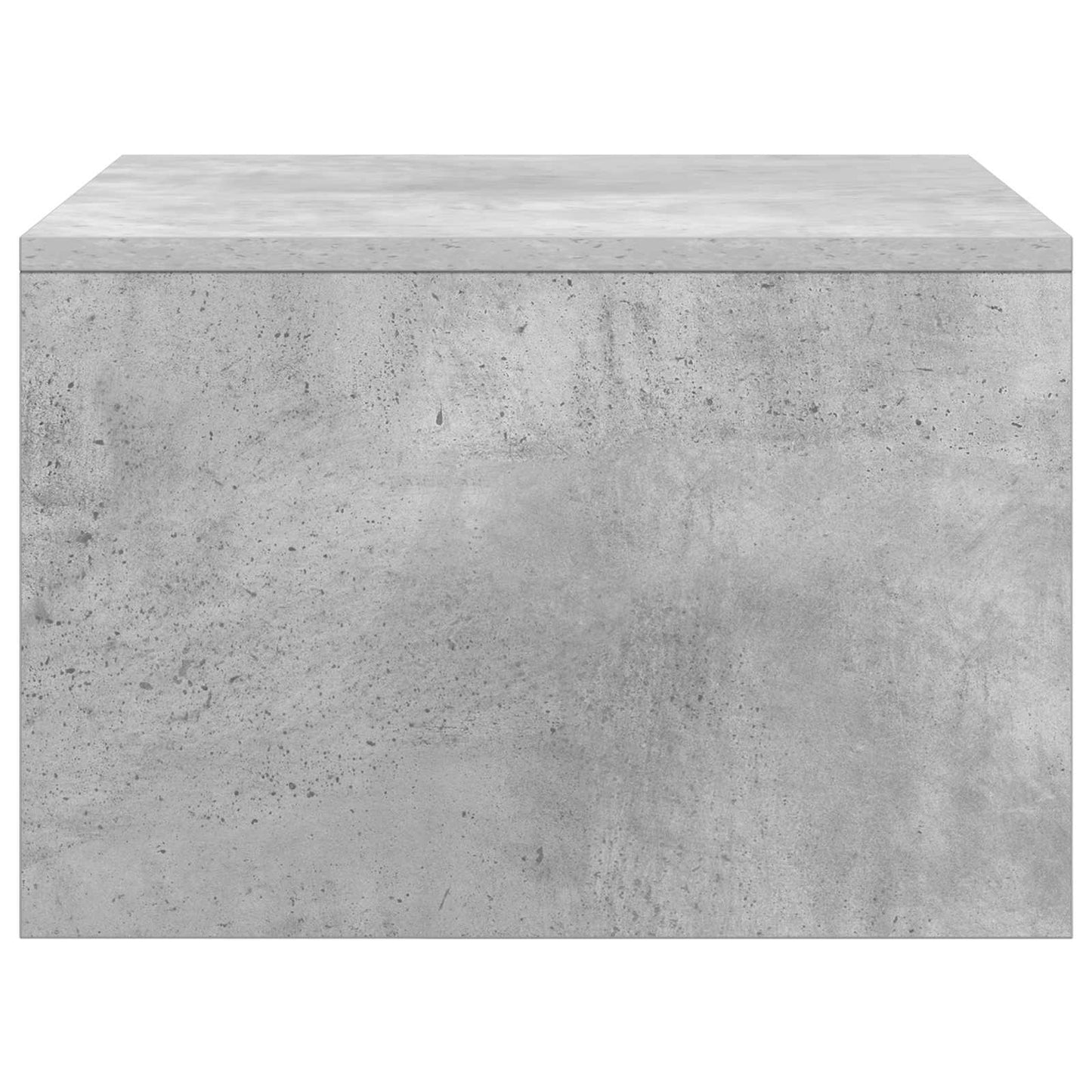 Wandbureau met opslag Beton Grijs 60 x 45 x 30 cm Bewerkt hout is nu te koop bij PeponiXL, paradijselijk wonen!