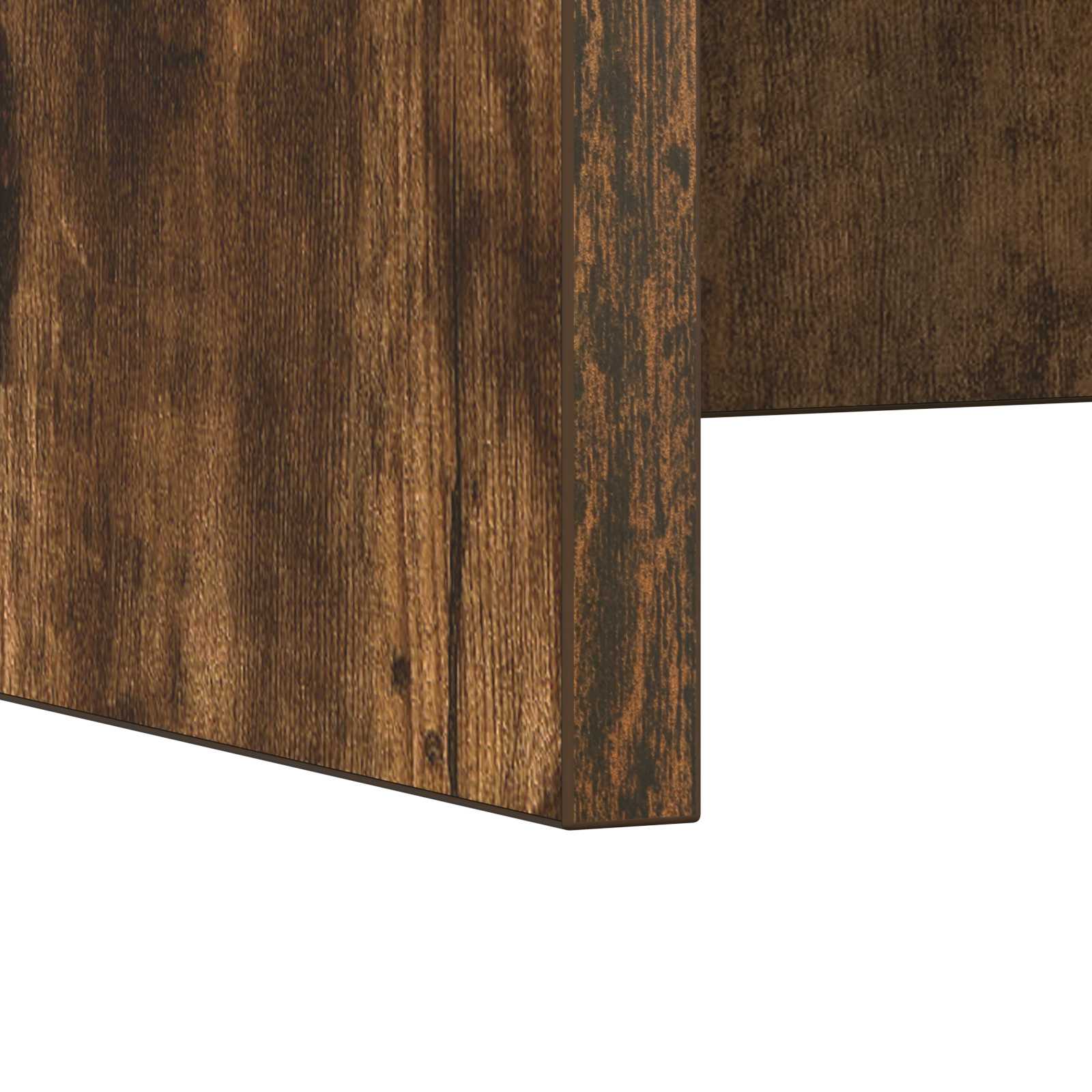 Wandbureau Gerookt eiken 60 x 45 x 30 cm Bewerkt hout is nu te koop bij PeponiXL, paradijselijk wonen!
