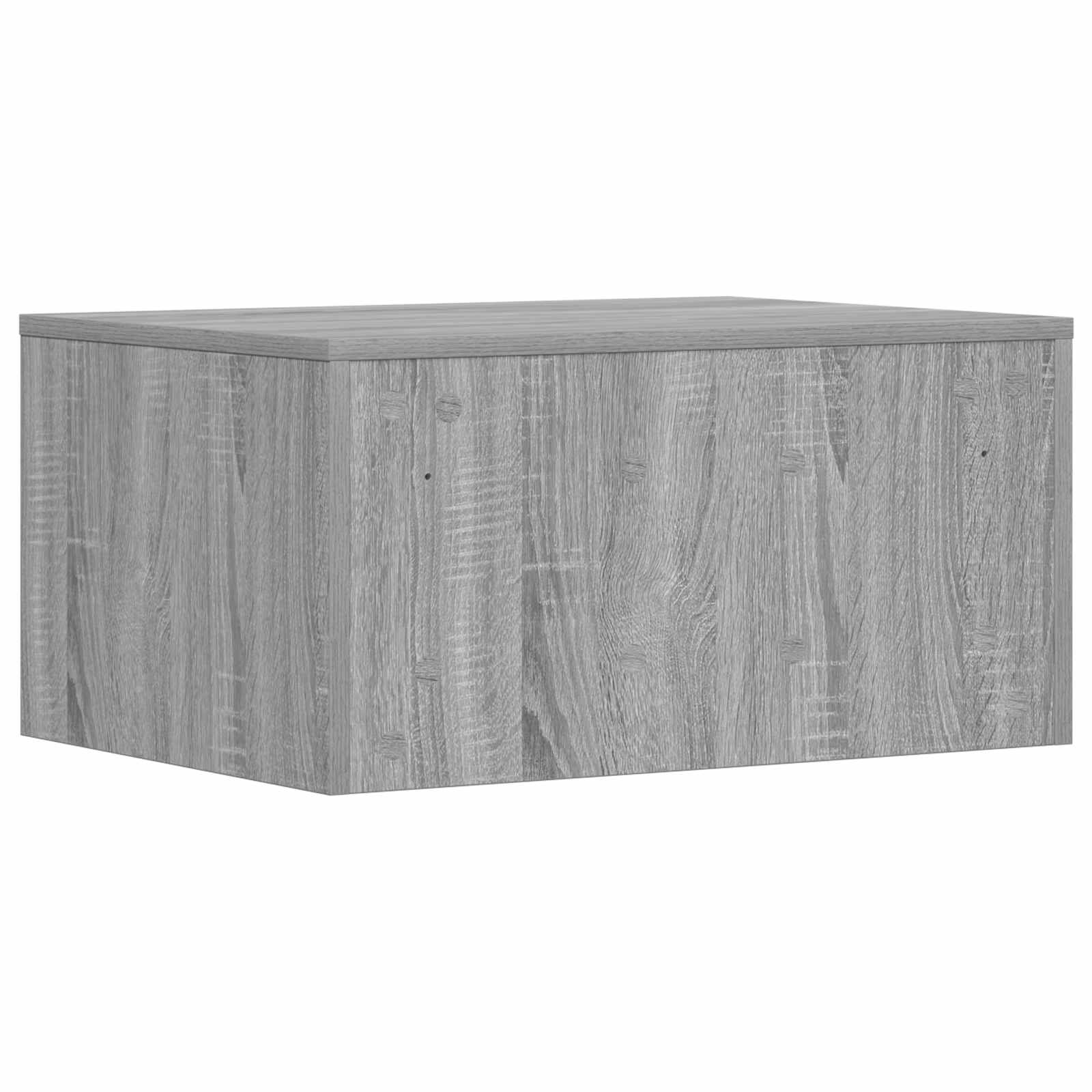 Wandbureau met opslag Grijs Sonoma 60 x 45 x 30 cm Bewerkt hout is nu te koop bij PeponiXL, paradijselijk wonen!