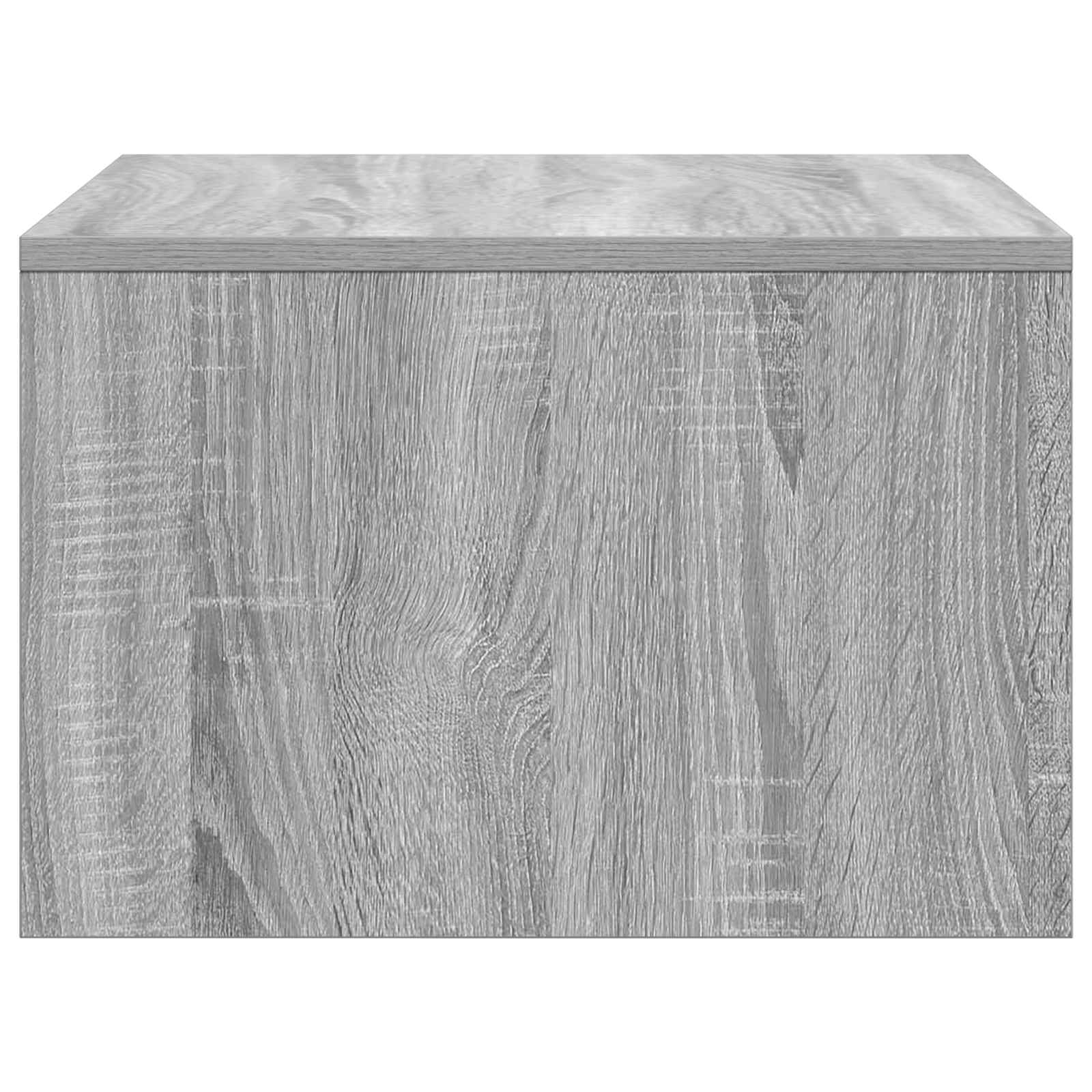 Wandbureau met opslag Grijs Sonoma 60 x 45 x 30 cm Bewerkt hout is nu te koop bij PeponiXL, paradijselijk wonen!