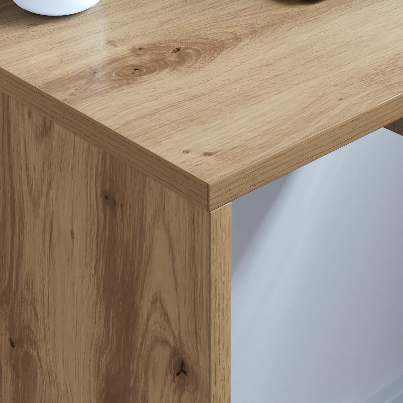 Wandbureau Artisan Eiken 60 x 45 x 30 cm Bewerkt hout is nu te koop bij PeponiXL, paradijselijk wonen!