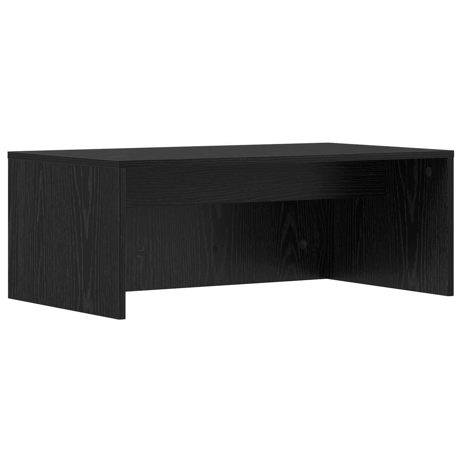 Wandbureau met opslag Zwart Eiken 80 x 45 x 30 cm Bewerkt hout is nu te koop bij PeponiXL, paradijselijk wonen!