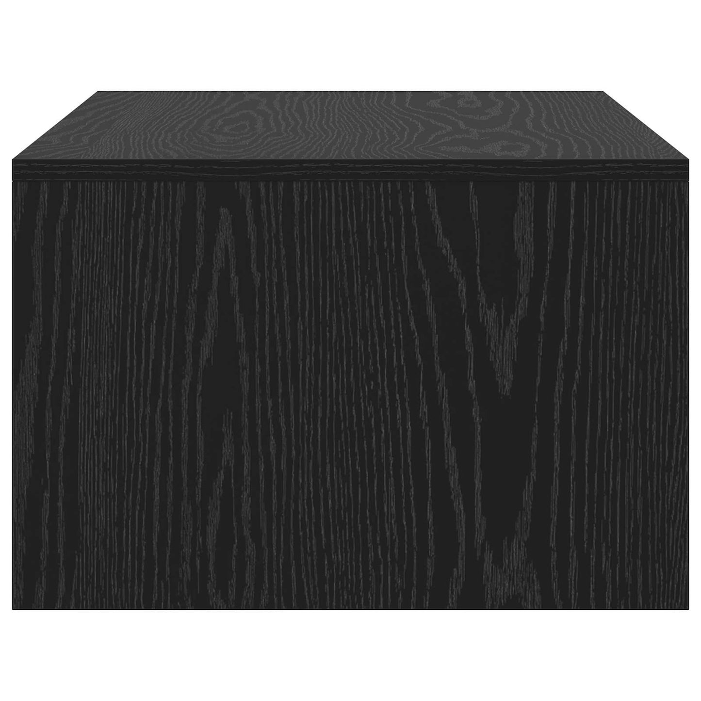 Wandbureau met opslag Zwart Eiken 80 x 45 x 30 cm Bewerkt hout is nu te koop bij PeponiXL, paradijselijk wonen!