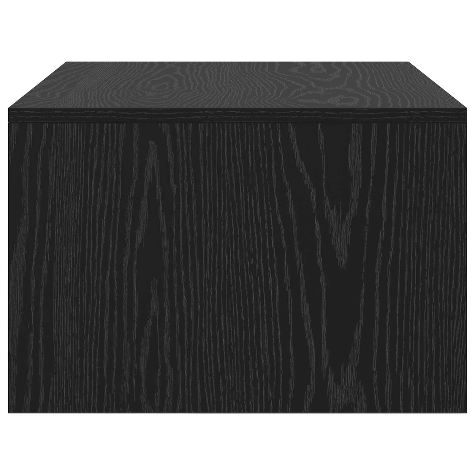 Wandbureau met opslag Zwart Eiken 80 x 45 x 30 cm Bewerkt hout is nu te koop bij PeponiXL, paradijselijk wonen!