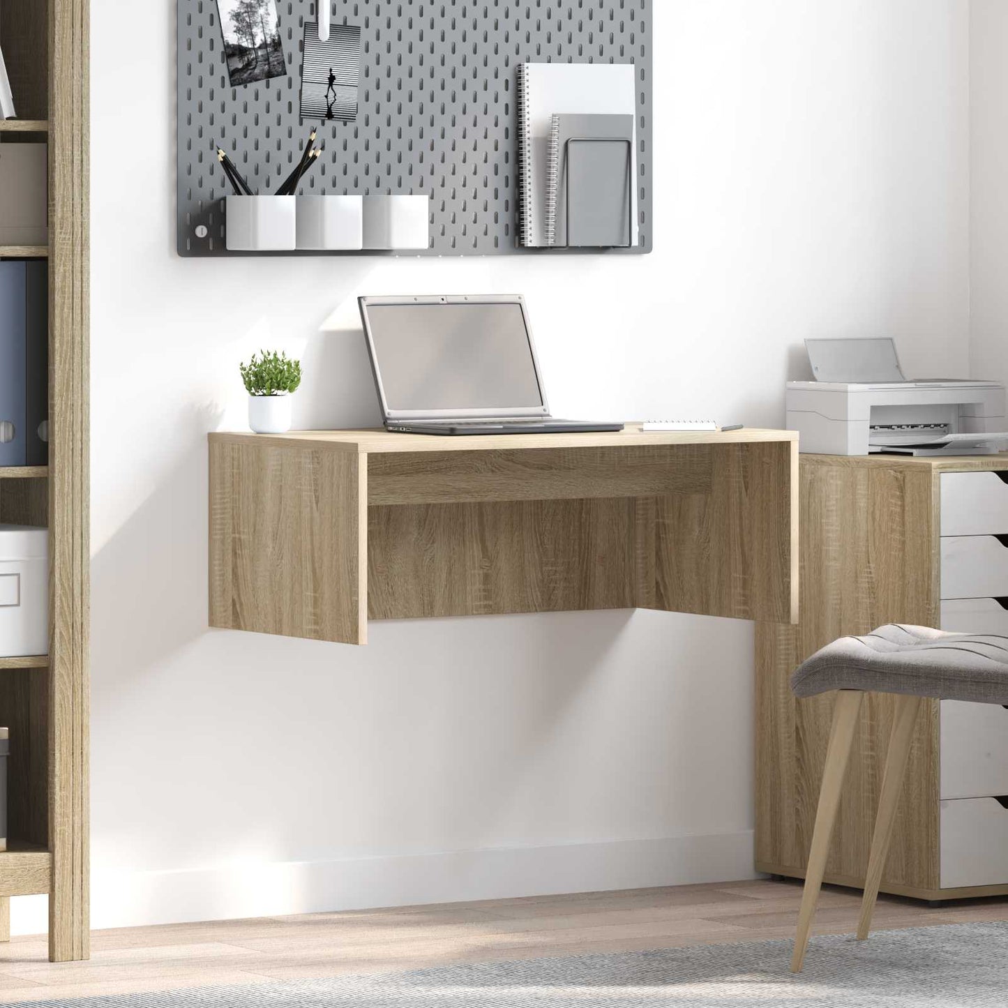 wandbureau Sonoma Eiken 80 x 45 x 30 cm is nu te koop bij PeponiXL, paradijselijk wonen!