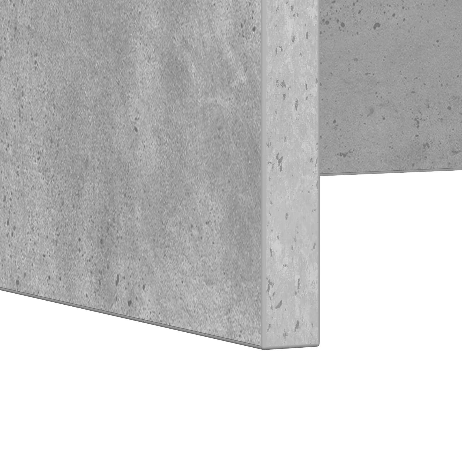 Wandbureau met opslag Beton Grijs 80 x 45 x 30 cm Bewerkt hout is nu te koop bij PeponiXL, paradijselijk wonen!