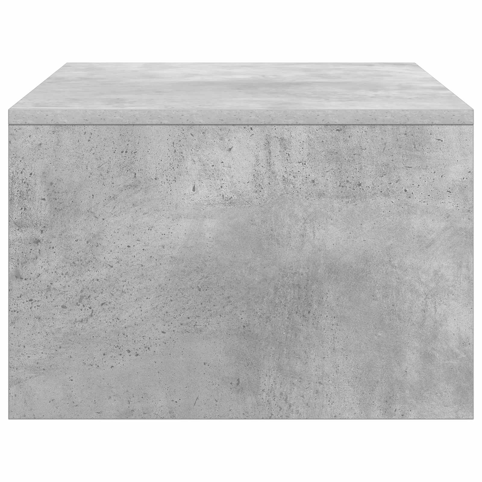 Wandbureau met opslag Beton Grijs 80 x 45 x 30 cm Bewerkt hout is nu te koop bij PeponiXL, paradijselijk wonen!