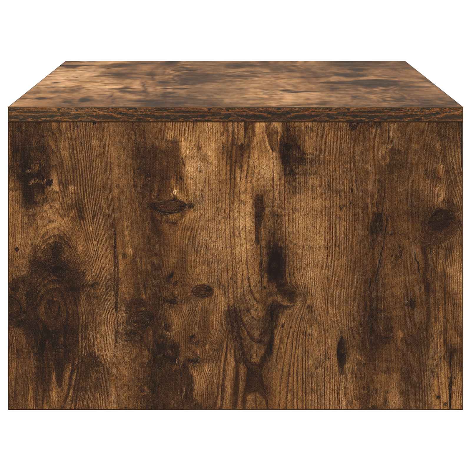 Wandbureau Gerookt eiken 80 x 45 x 30 cm Bewerkt hout is nu te koop bij PeponiXL, paradijselijk wonen!