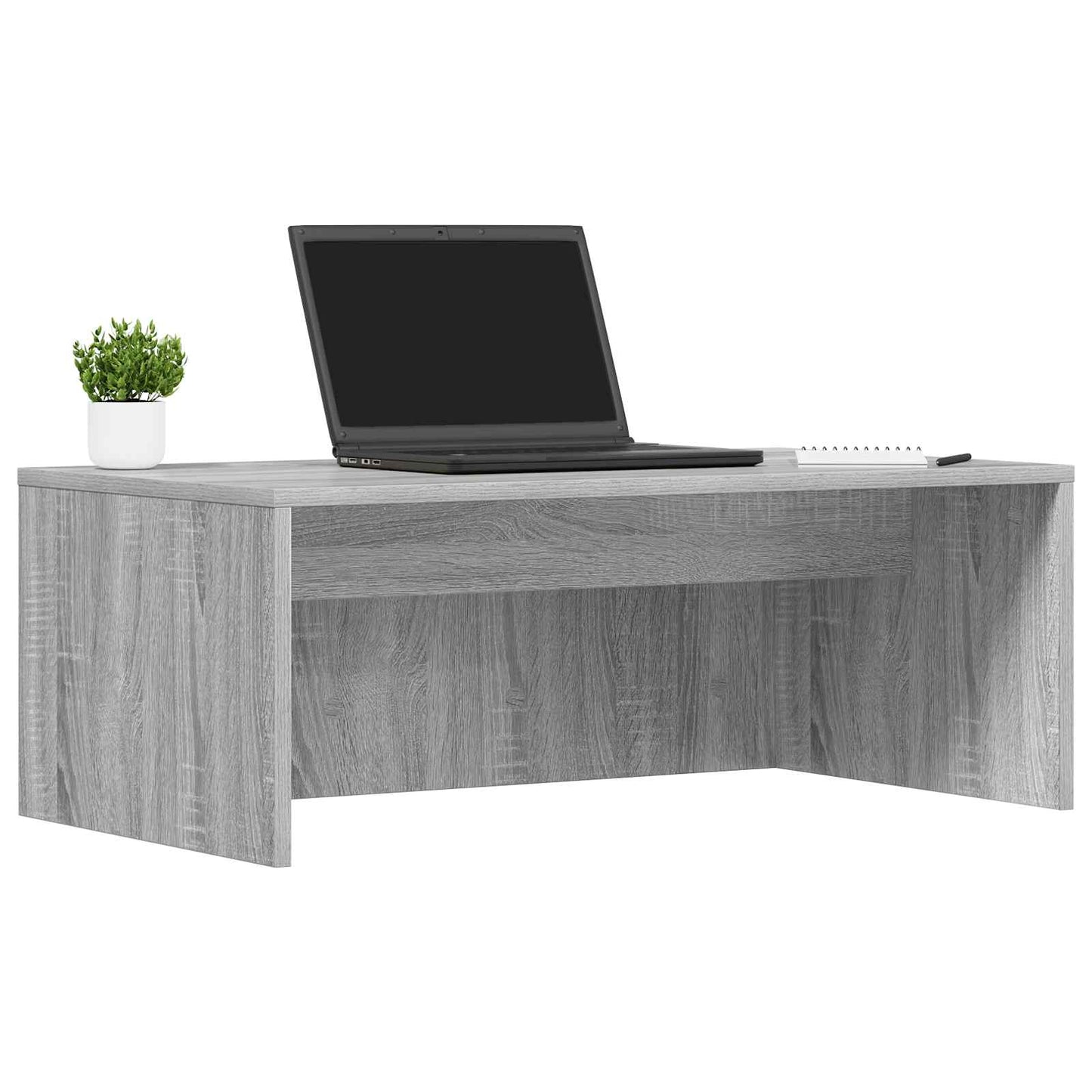 Wandbureau met opslag Grijs Sonoma 80 x 45 x 30 cm Bewerkt hout is nu te koop bij PeponiXL, paradijselijk wonen!