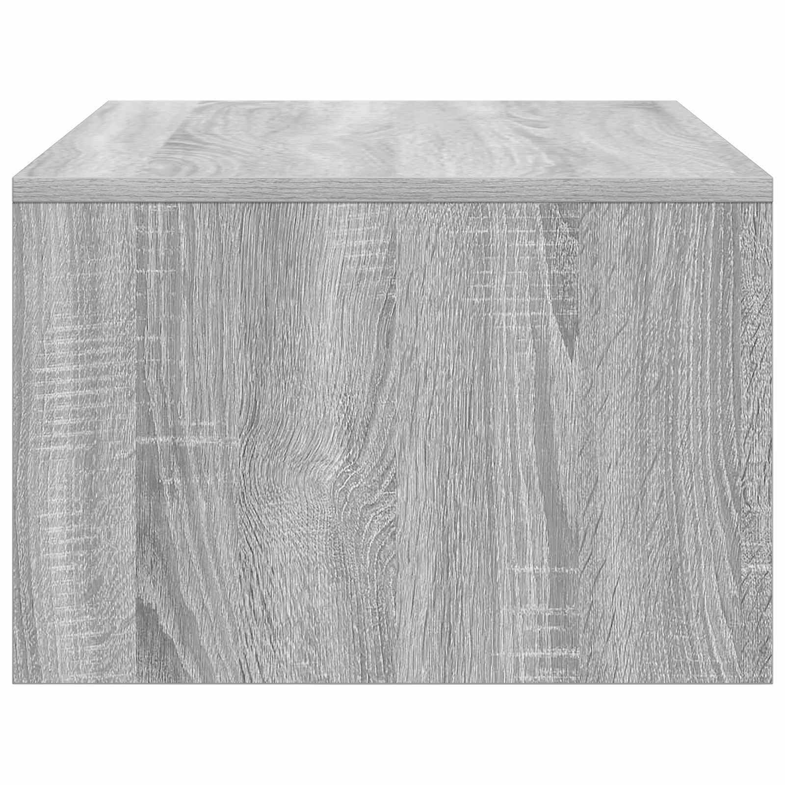 Wandbureau met opslag Grijs Sonoma 80 x 45 x 30 cm Bewerkt hout is nu te koop bij PeponiXL, paradijselijk wonen!