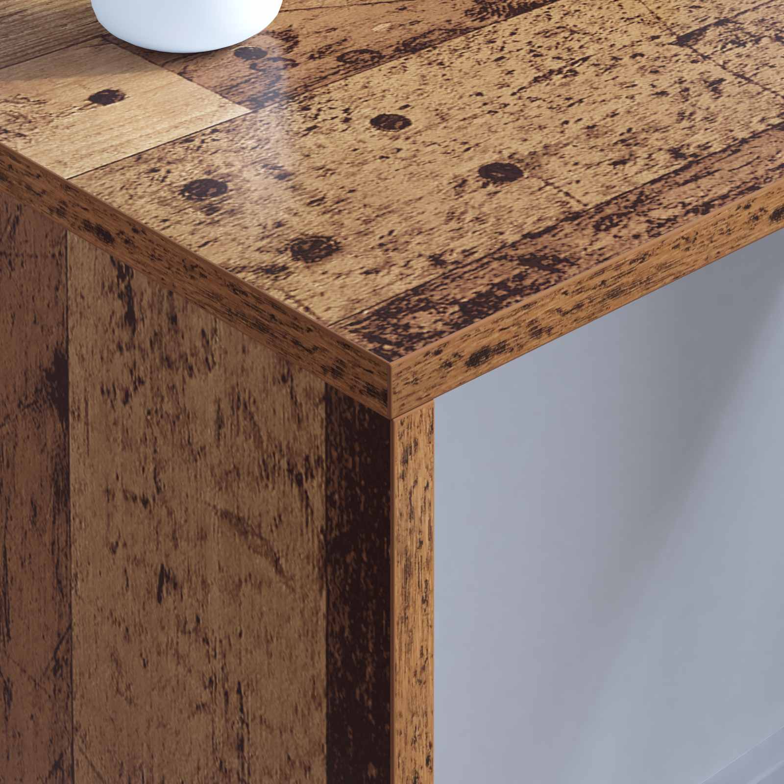 Wandbureau Wandgemonteerd Oud Hout 80 x 45 x 30 cm Bewerkt hout is nu te koop bij PeponiXL, paradijselijk wonen!