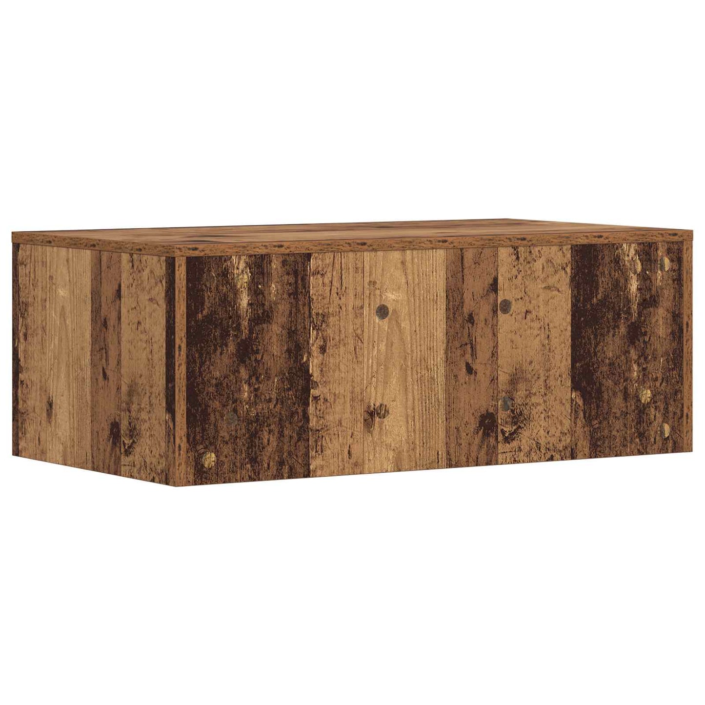 Wandbureau Wandgemonteerd Oud Hout 80 x 45 x 30 cm Bewerkt hout is nu te koop bij PeponiXL, paradijselijk wonen!