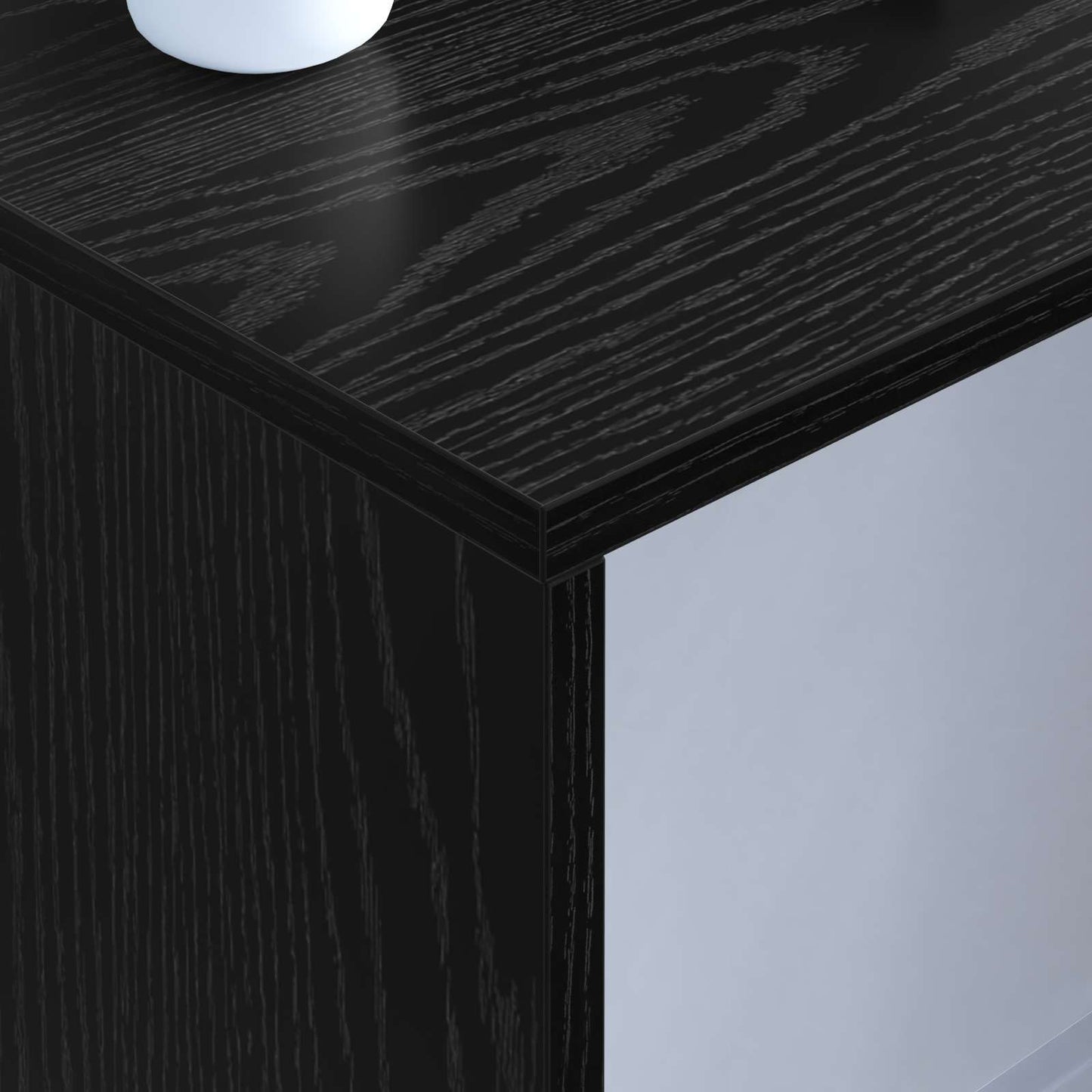 Wandbureau met opslag Zwart Eiken 100 x 45 x 30 cm Bewerkt hout is nu te koop bij PeponiXL, paradijselijk wonen!