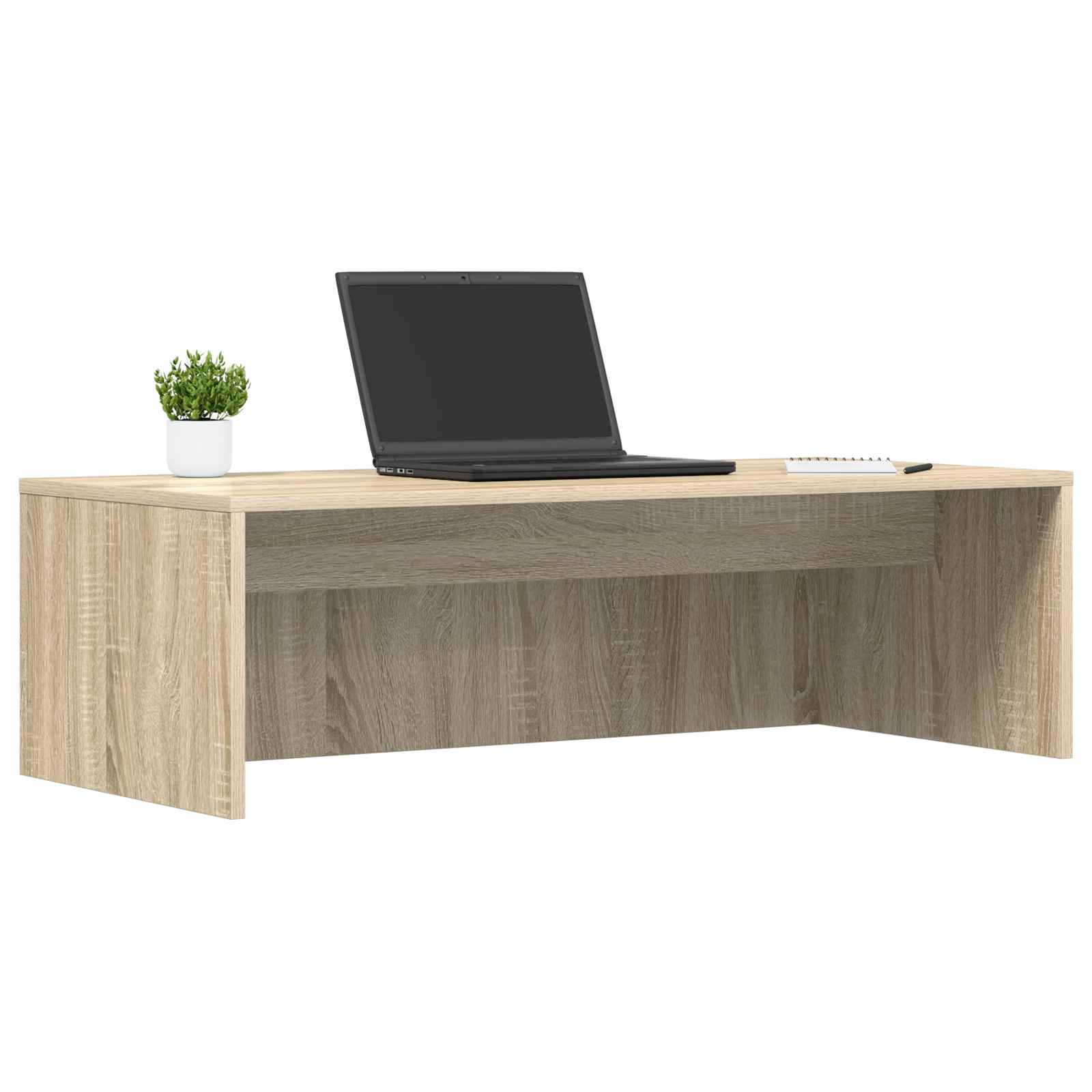 Wandbureau Sonoma Eiken 100 x 45 x 30 cm Bewerkt hout is nu te koop bij PeponiXL, paradijselijk wonen!