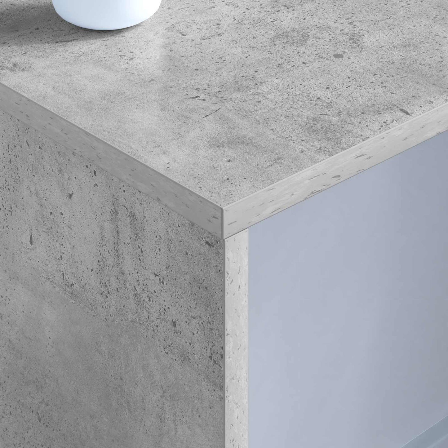Wandbureau met opslag Beton Grijs 100 x 45 x 30 cm Bewerkt hout is nu te koop bij PeponiXL, paradijselijk wonen!
