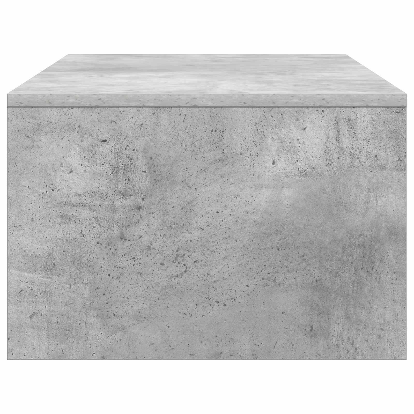 Wandbureau met opslag Beton Grijs 100 x 45 x 30 cm Bewerkt hout is nu te koop bij PeponiXL, paradijselijk wonen!