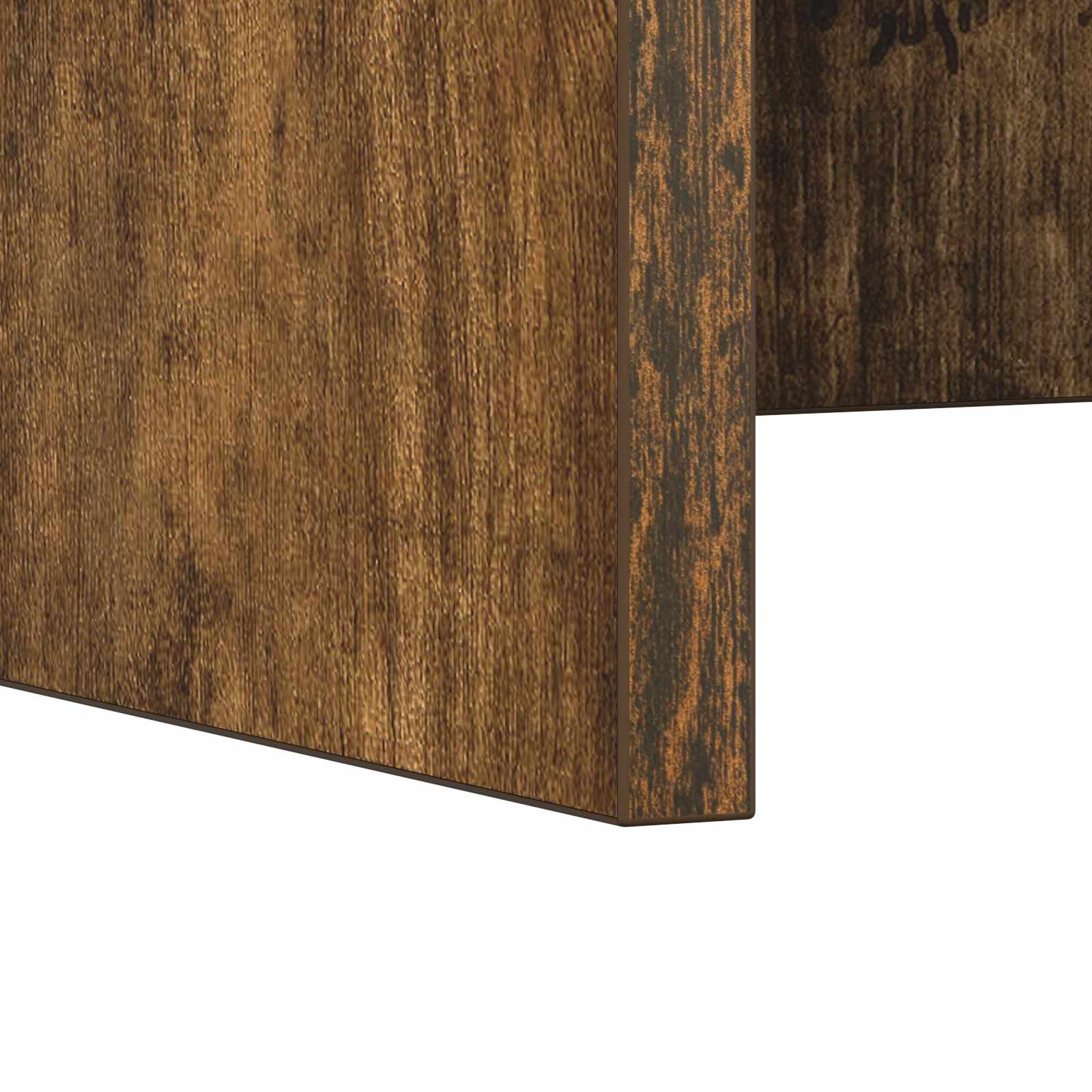 Wandbureau Gerookt eiken 100 x 45 x 30 cm Bewerkt hout is nu te koop bij PeponiXL, paradijselijk wonen!