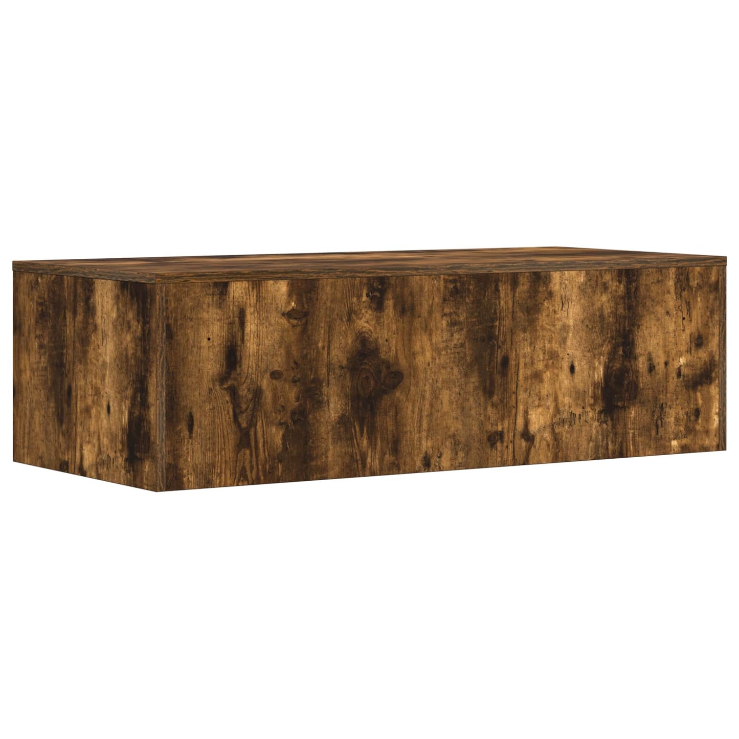 Wandbureau Gerookt eiken 100 x 45 x 30 cm Bewerkt hout is nu te koop bij PeponiXL, paradijselijk wonen!