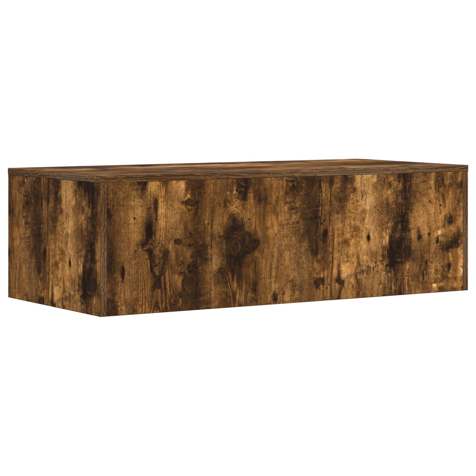 Wandbureau Gerookt eiken 100 x 45 x 30 cm Bewerkt hout is nu te koop bij PeponiXL, paradijselijk wonen!