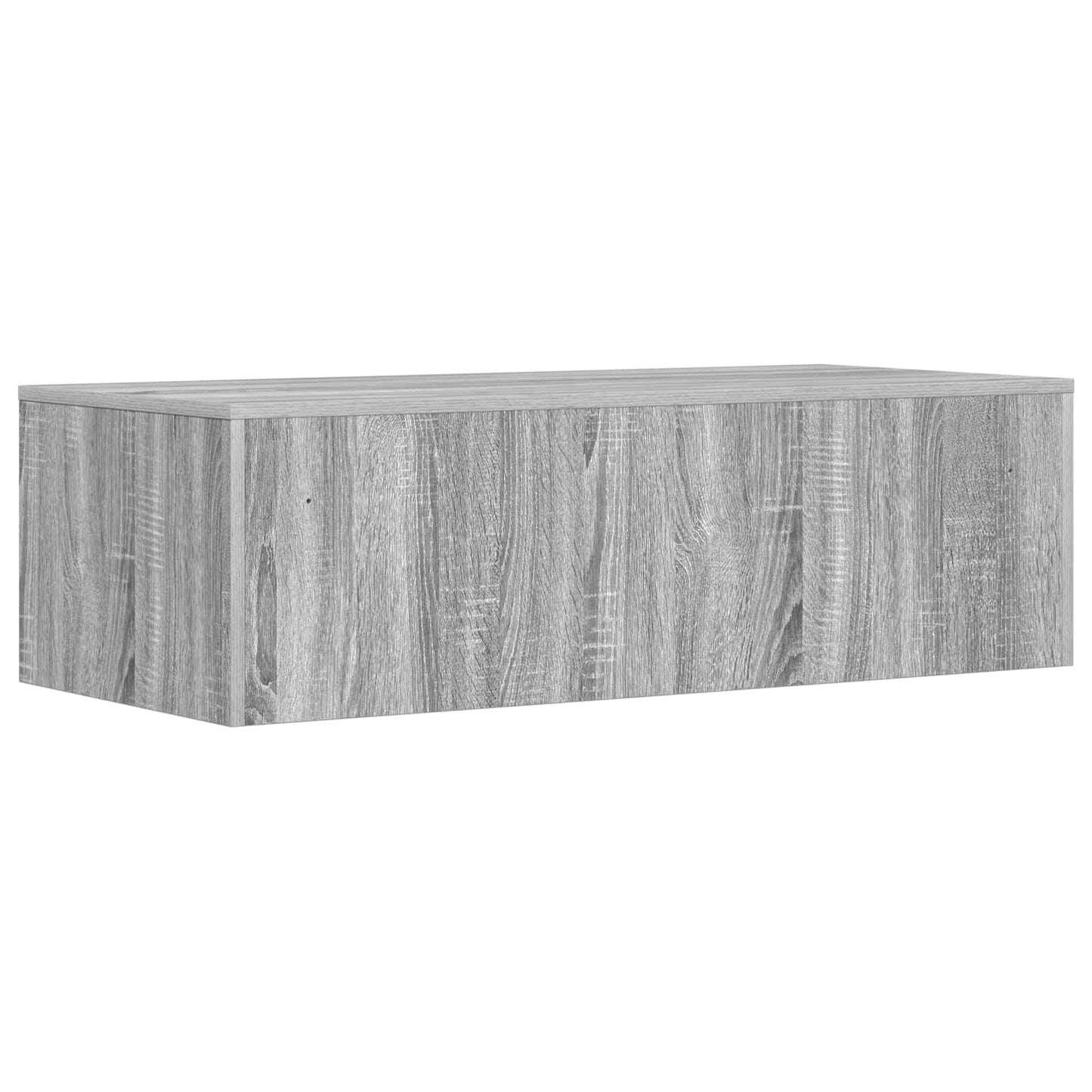 Wandbureau Grijs Sonoma 100 x 45 x 30 cm Bewerkt hout is nu te koop bij PeponiXL, paradijselijk wonen!