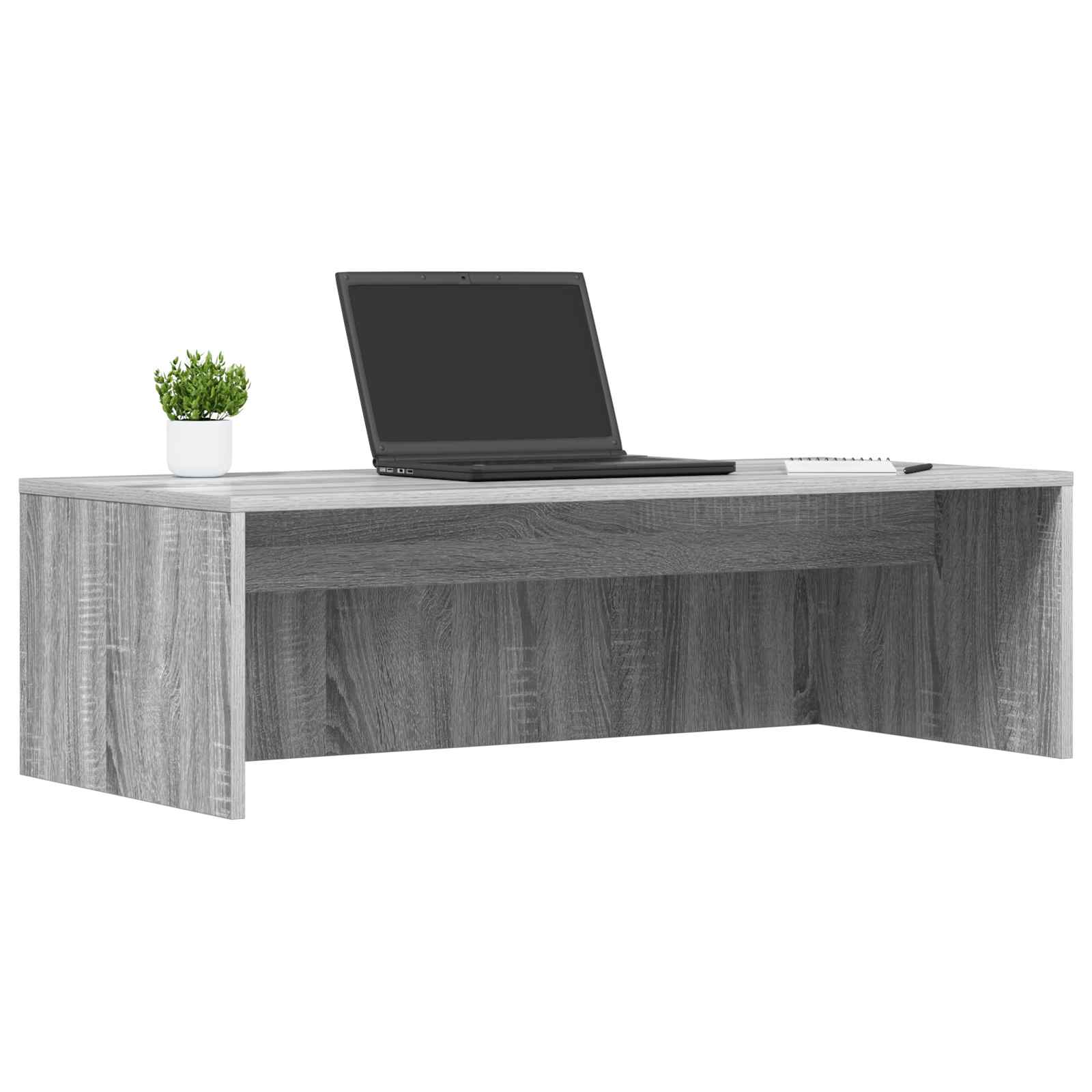 Wandbureau Grijs Sonoma 100 x 45 x 30 cm Bewerkt hout is nu te koop bij PeponiXL, paradijselijk wonen!