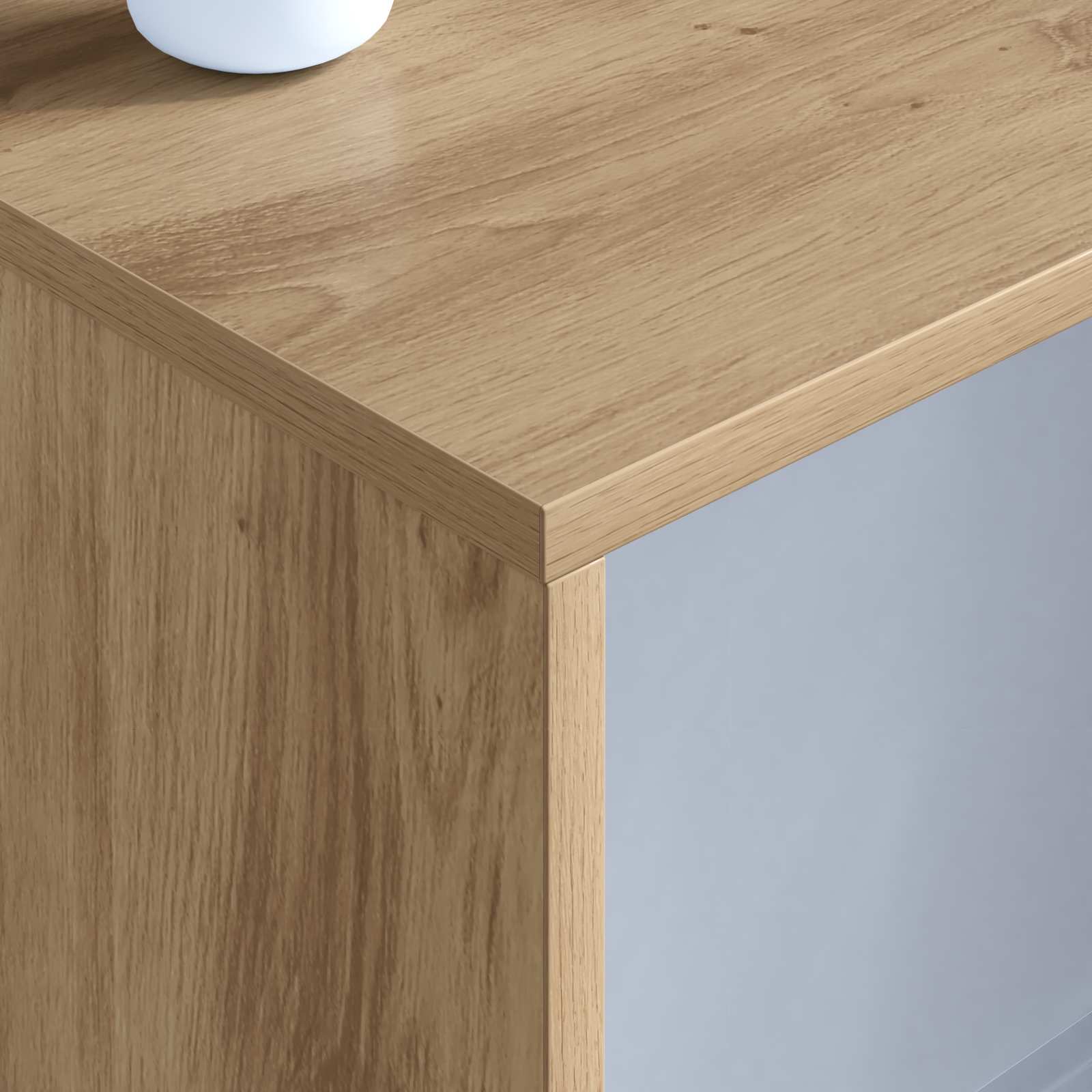 Wandbureau Artisan Eiken 100 x 45 x 30 cm Bewerkt hout is nu te koop bij PeponiXL, paradijselijk wonen!