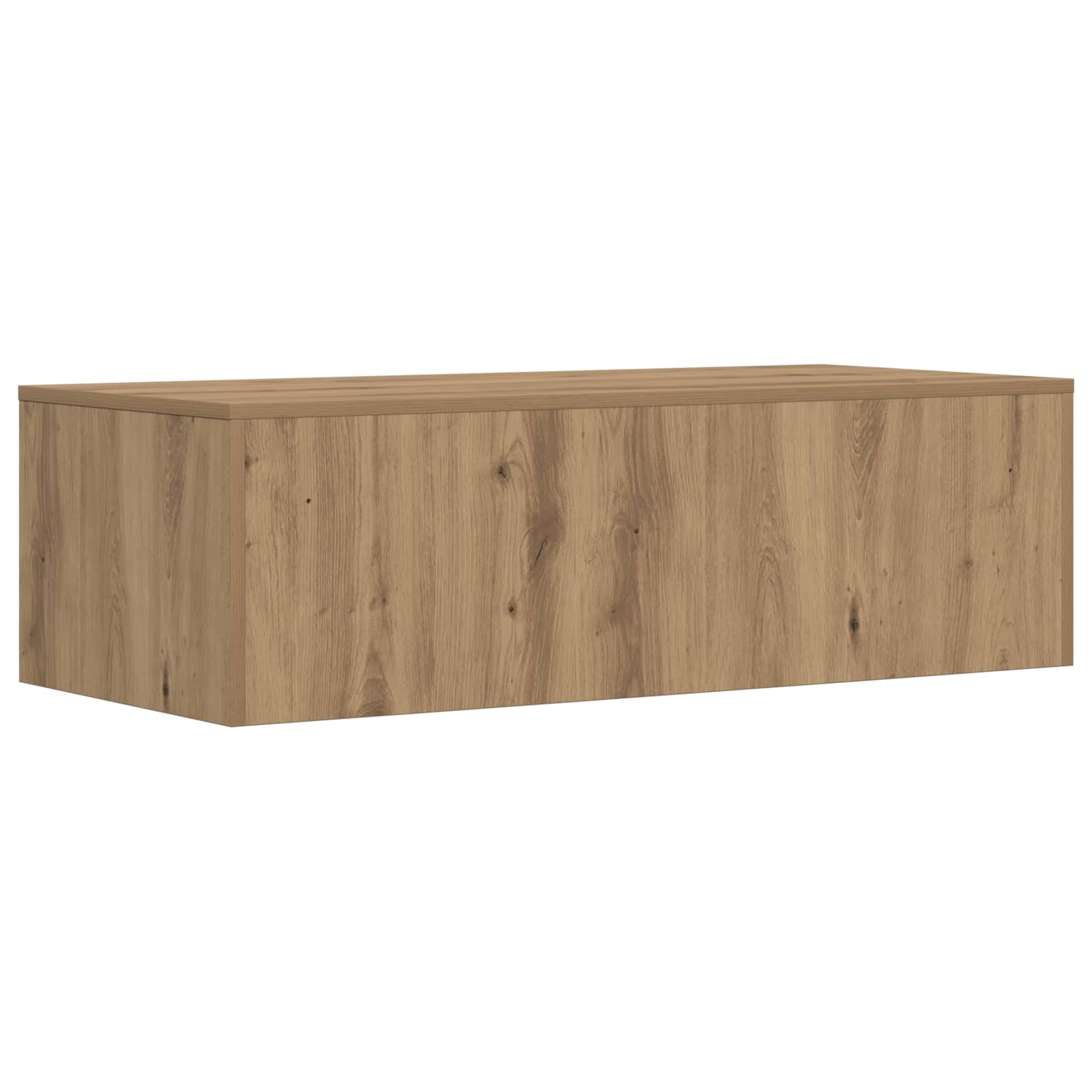 Wandbureau Artisan Eiken 100 x 45 x 30 cm Bewerkt hout is nu te koop bij PeponiXL, paradijselijk wonen!