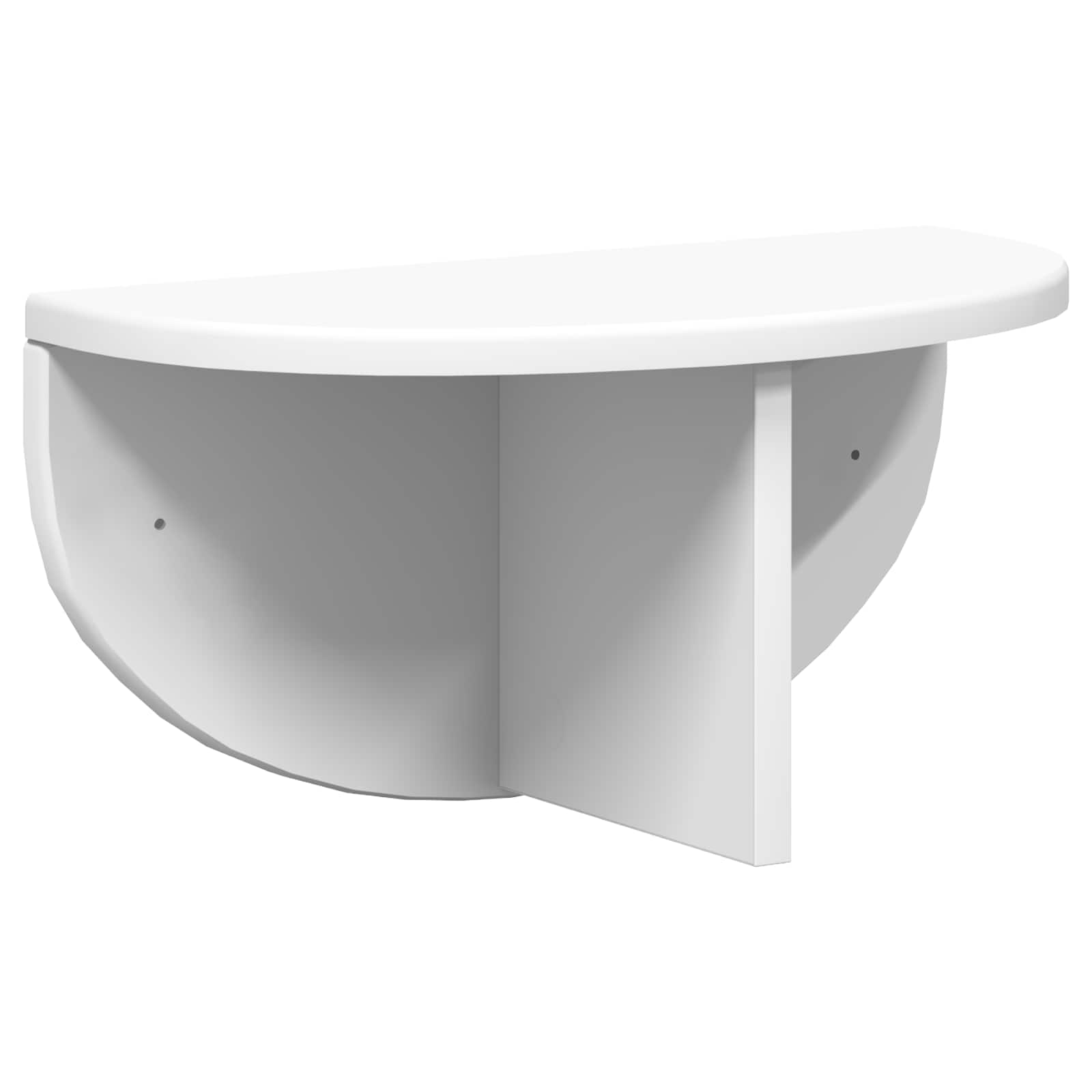 Wandplank Wandgemonteerd 2 pcs Wit 38 x 19 x 19 cm Bewerkt hout is nu te koop bij PeponiXL, paradijselijk wonen!