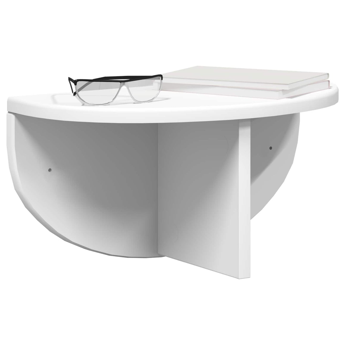 Wandplank Wandgemonteerd 2 pcs Wit 38 x 19 x 19 cm Bewerkt hout is nu te koop bij PeponiXL, paradijselijk wonen!