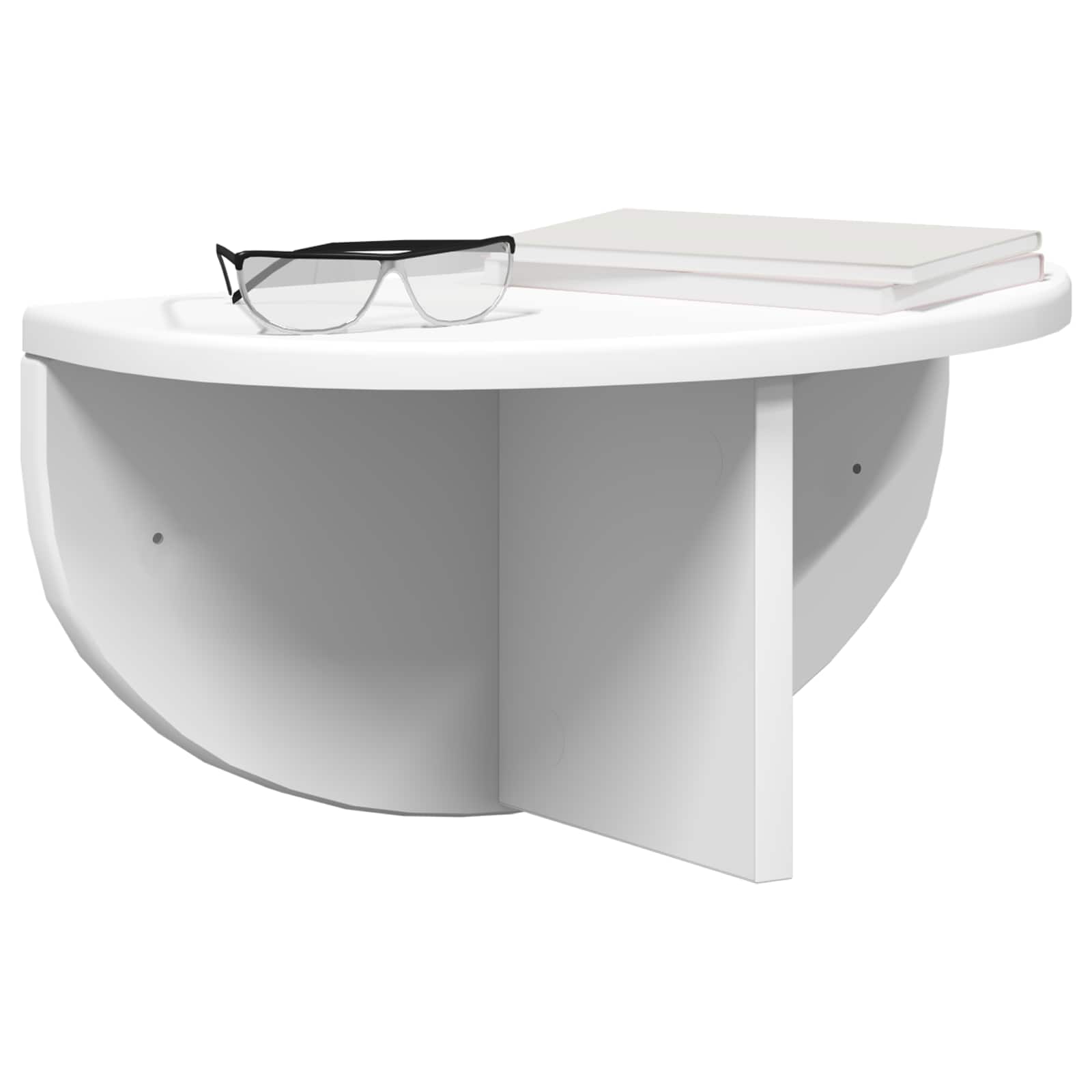 Wandplank Wandgemonteerd 2 pcs Wit 38 x 19 x 19 cm Bewerkt hout is nu te koop bij PeponiXL, paradijselijk wonen!