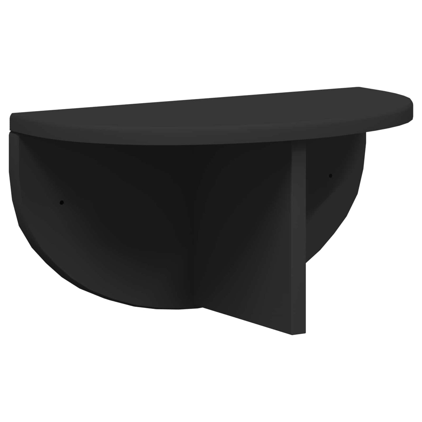 Wandplank 2 pcs Zwart 38 x 19 x 19 cm Bewerkt hout is nu te koop bij PeponiXL, paradijselijk wonen!