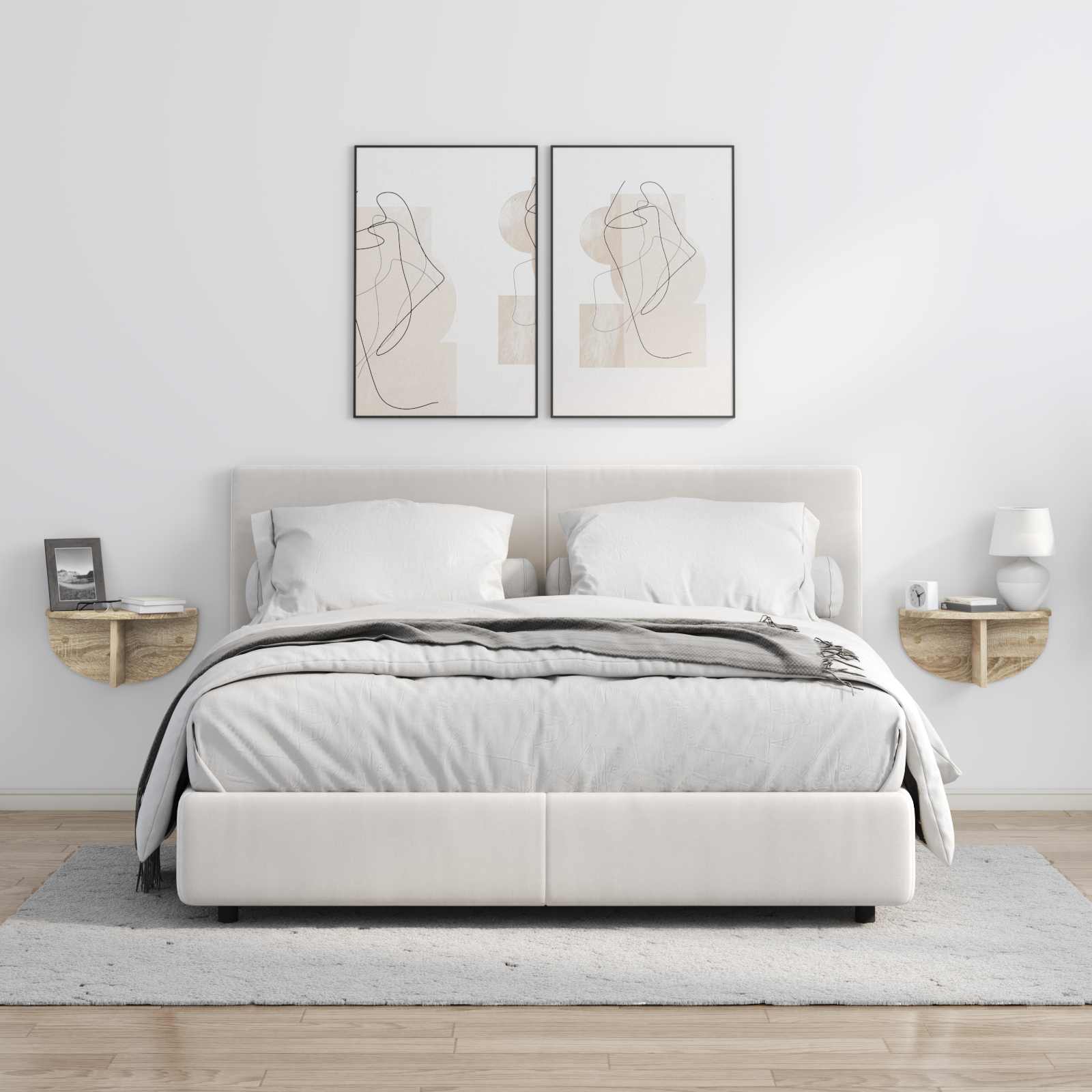 Wandplank Sonoma Eiken 38 x 19 x 19 cm Bewerkt hout is nu te koop bij PeponiXL, paradijselijk wonen!