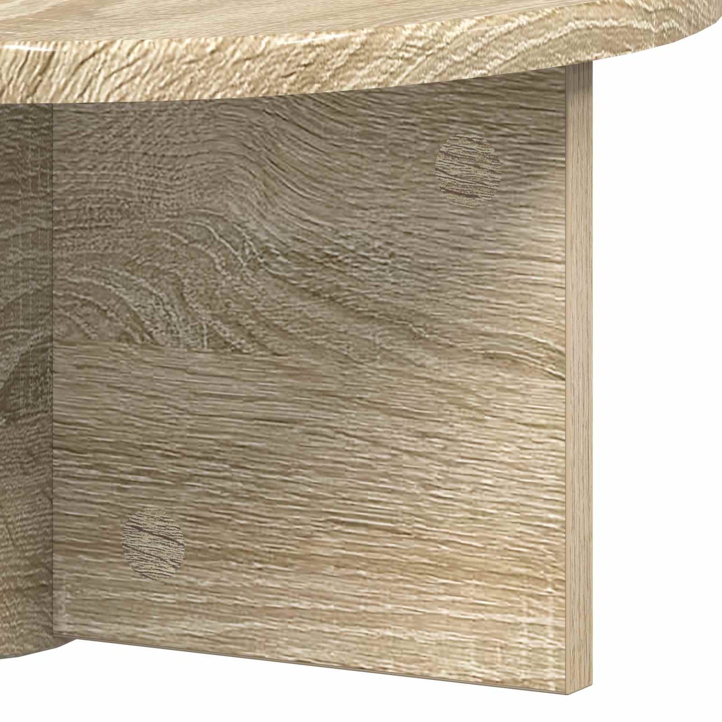 Wandplank 2 pcs Sonoma Eiken 38 x 19 x 19 cm Bewerkt hout is nu te koop bij PeponiXL, paradijselijk wonen!