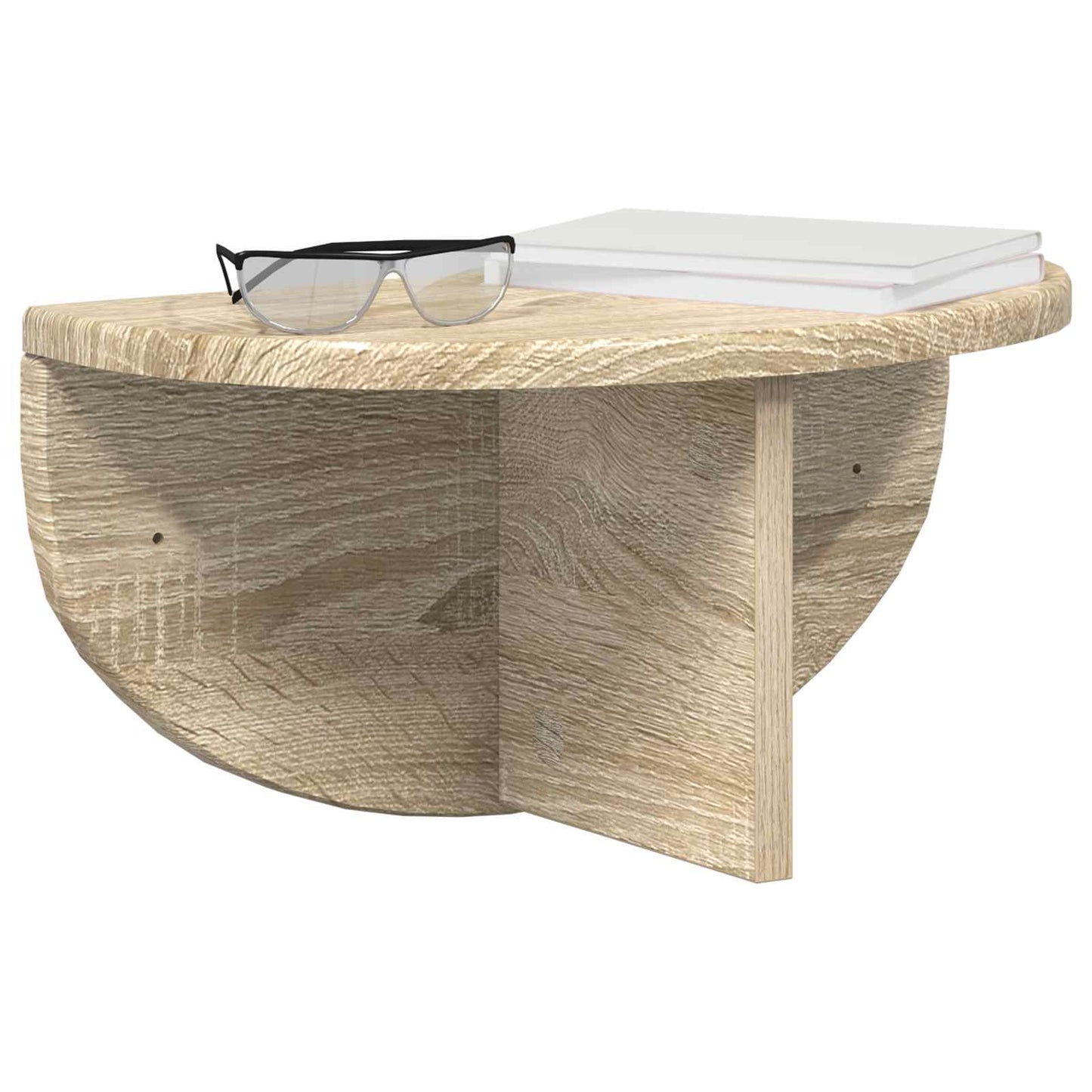 Wandplank 2 pcs Sonoma Eiken 38 x 19 x 19 cm Bewerkt hout is nu te koop bij PeponiXL, paradijselijk wonen!