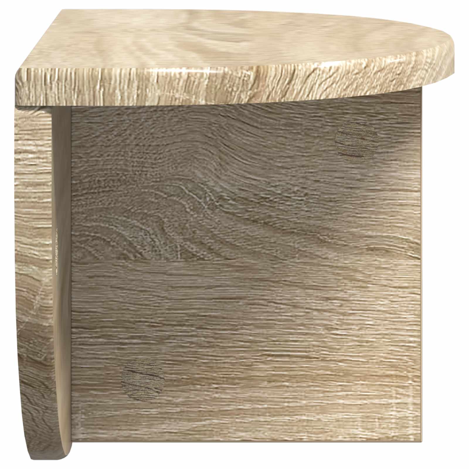 Wandplank 2 pcs Sonoma Eiken 38 x 19 x 19 cm Bewerkt hout is nu te koop bij PeponiXL, paradijselijk wonen!