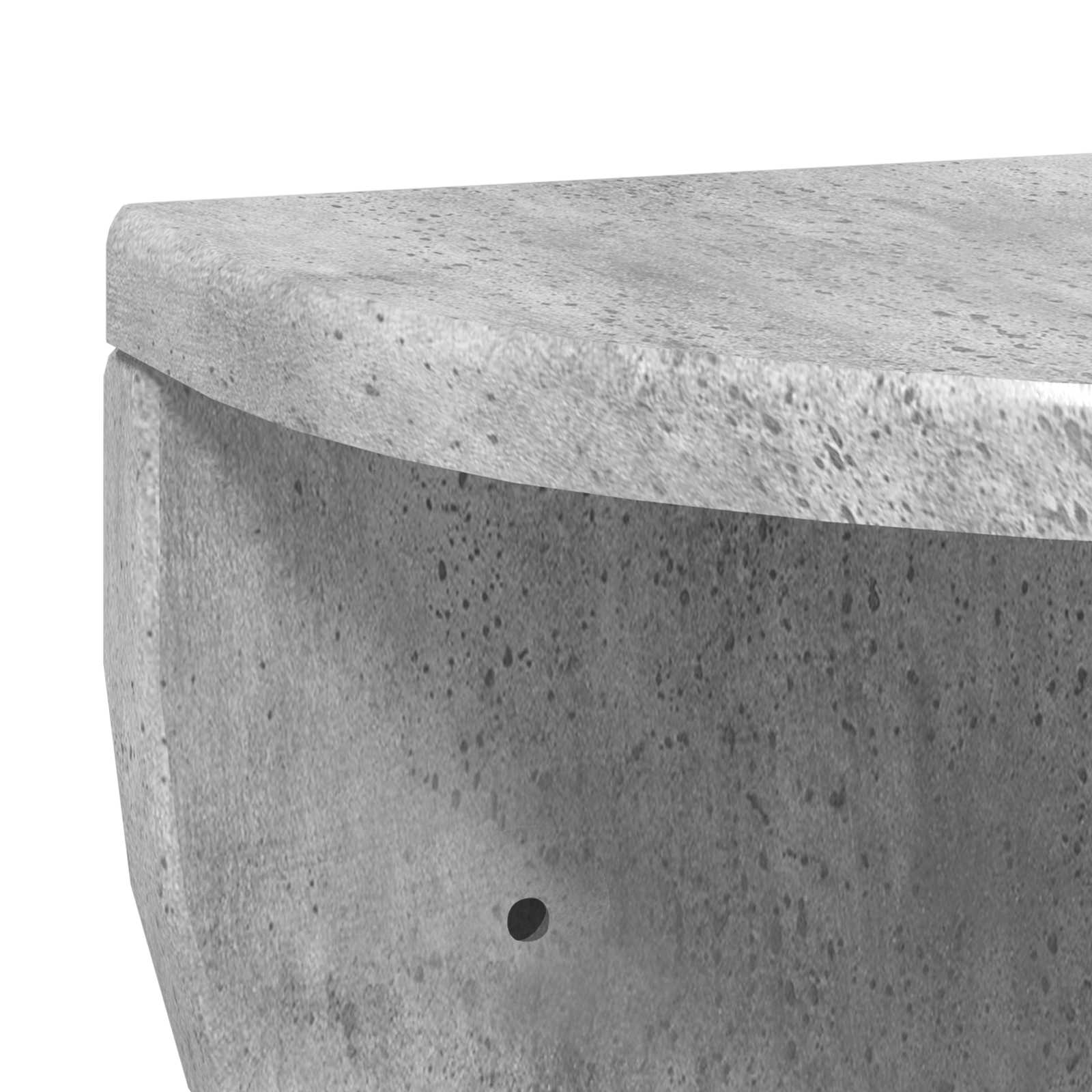 Wandplank Beton Grijs 38 x 19 x 19 cm Bewerkt hout is nu te koop bij PeponiXL, paradijselijk wonen!