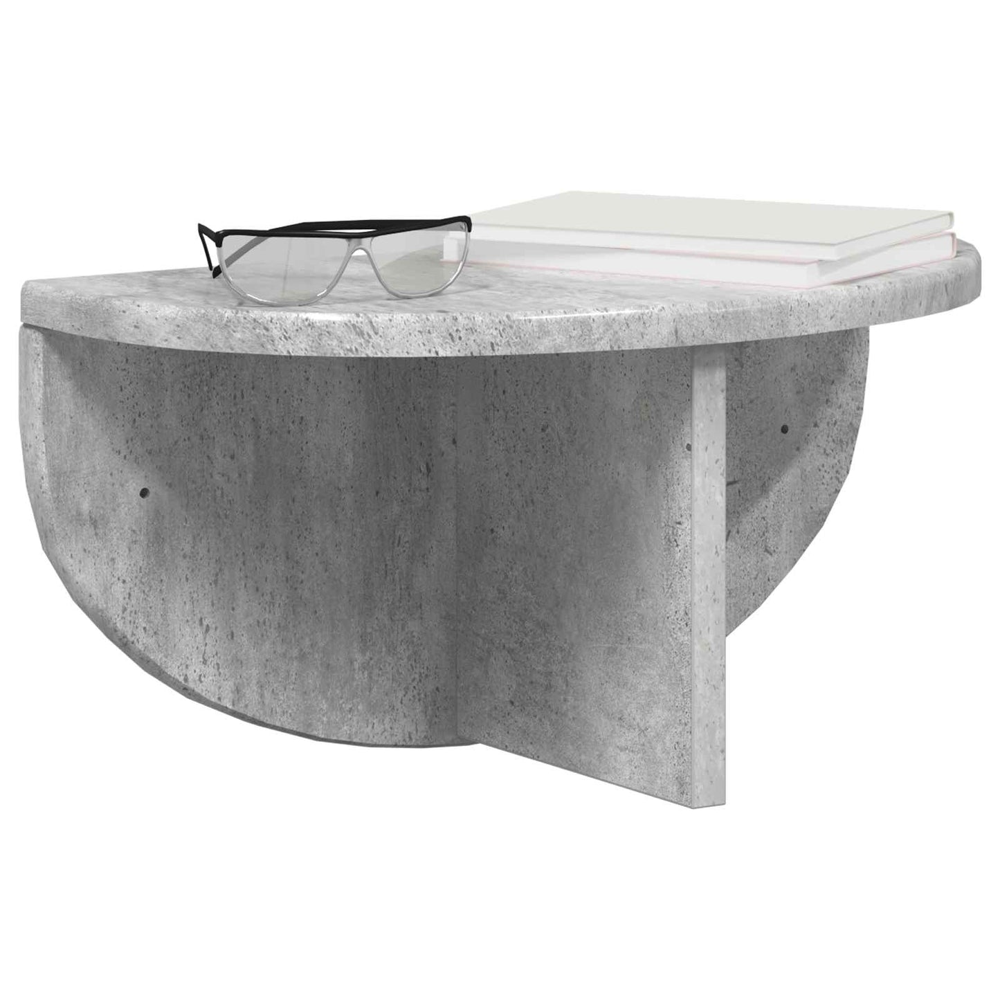 Wandplank Beton Grijs 38 x 19 x 19 cm Bewerkt hout is nu te koop bij PeponiXL, paradijselijk wonen!