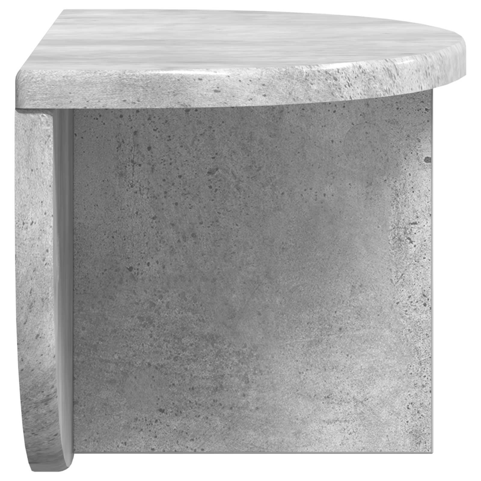 Wandplank 2 pcs Beton Grijs 38 x 19 x 19 cm Bewerkt hout is nu te koop bij PeponiXL, paradijselijk wonen!
